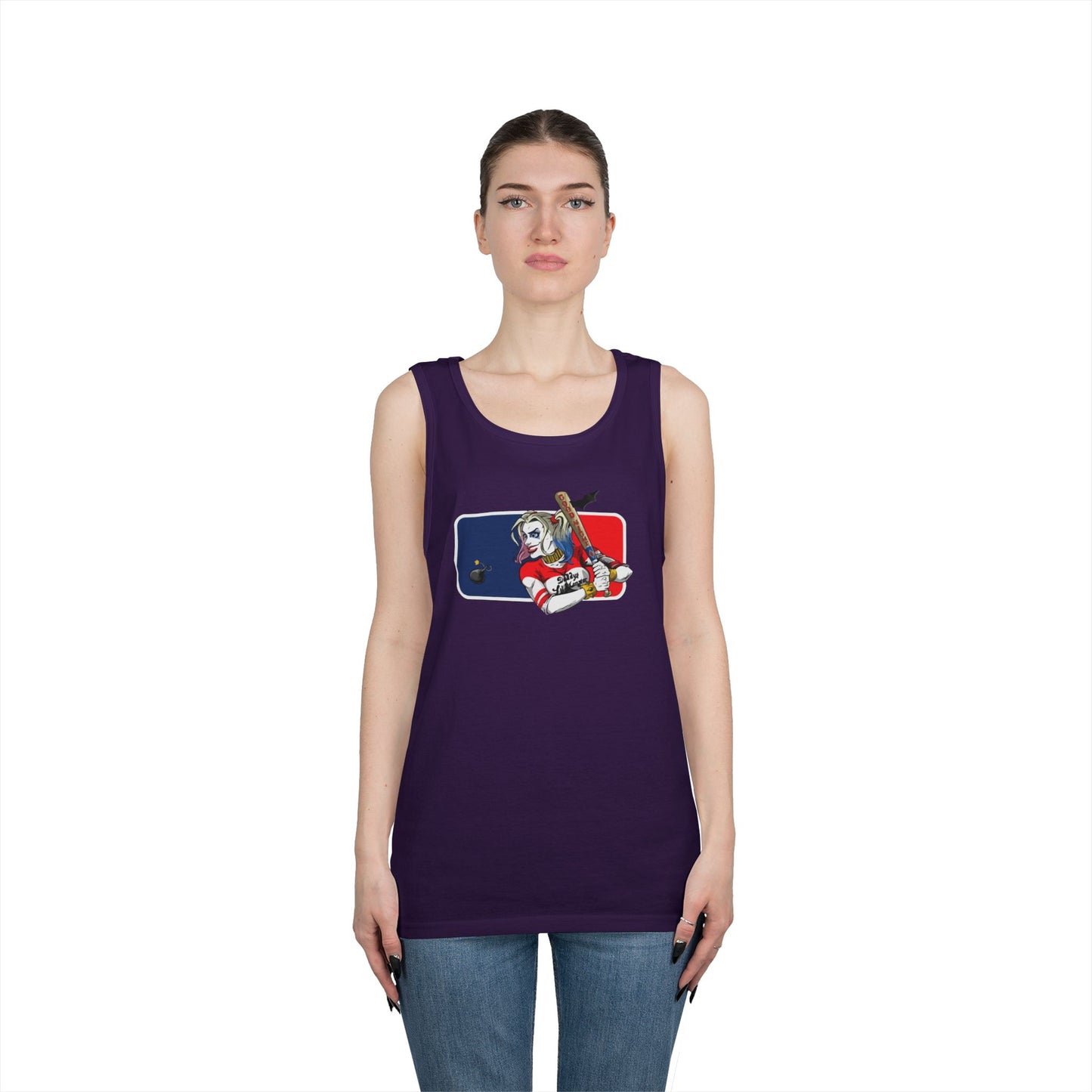 Harley Quinn Unisex Tank Top - DC MLB Summer Wear