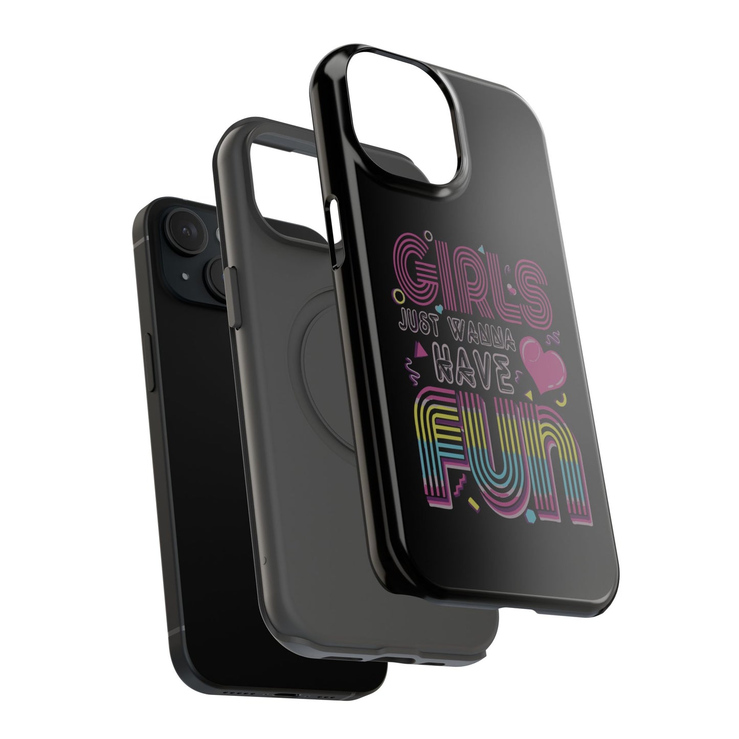 Fun Vibe Phone Case - Girls Just Wanna Have Fun Cell Case, Impact-Resistant Cover, Gift for Teens, Birthday Party Accessory, Trendy Tech