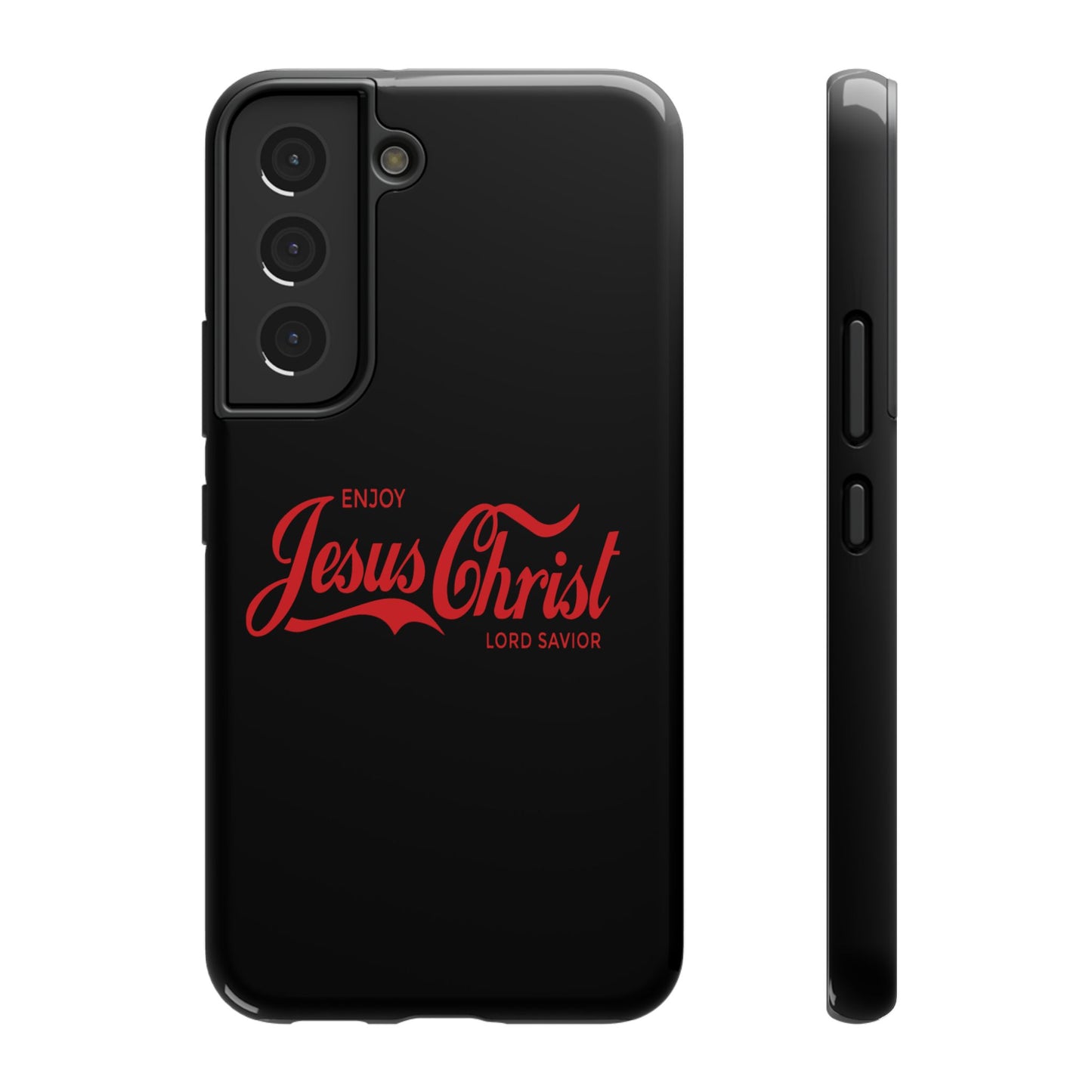 Impact-Resistant Phone Case: Enjoy Jesus Christ Lord Savior, Christian Gift, Durable Protection, Faith-Based Accessory, Holiday Gift