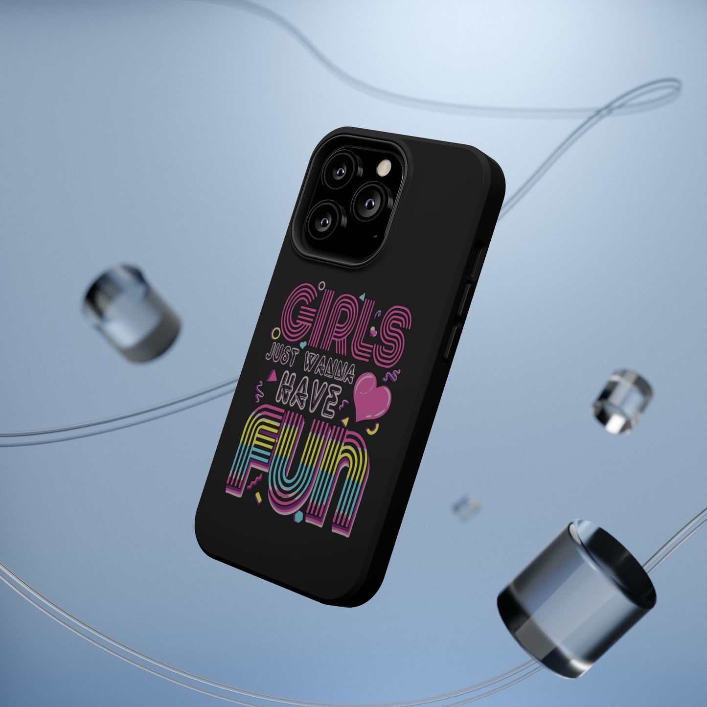 Fun Vibe Phone Case - Girls Just Wanna Have Fun Cell Case, Impact-Resistant Cover, Gift for Teens, Birthday Party Accessory, Trendy Tech