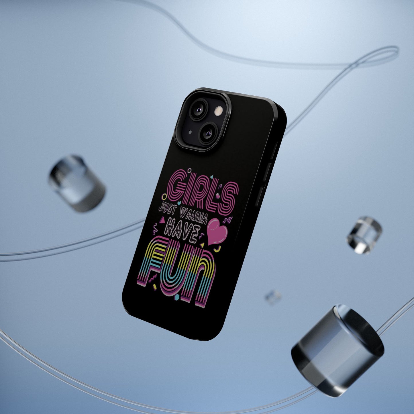 Fun Vibe Phone Case - Girls Just Wanna Have Fun Cell Case, Impact-Resistant Cover, Gift for Teens, Birthday Party Accessory, Trendy Tech