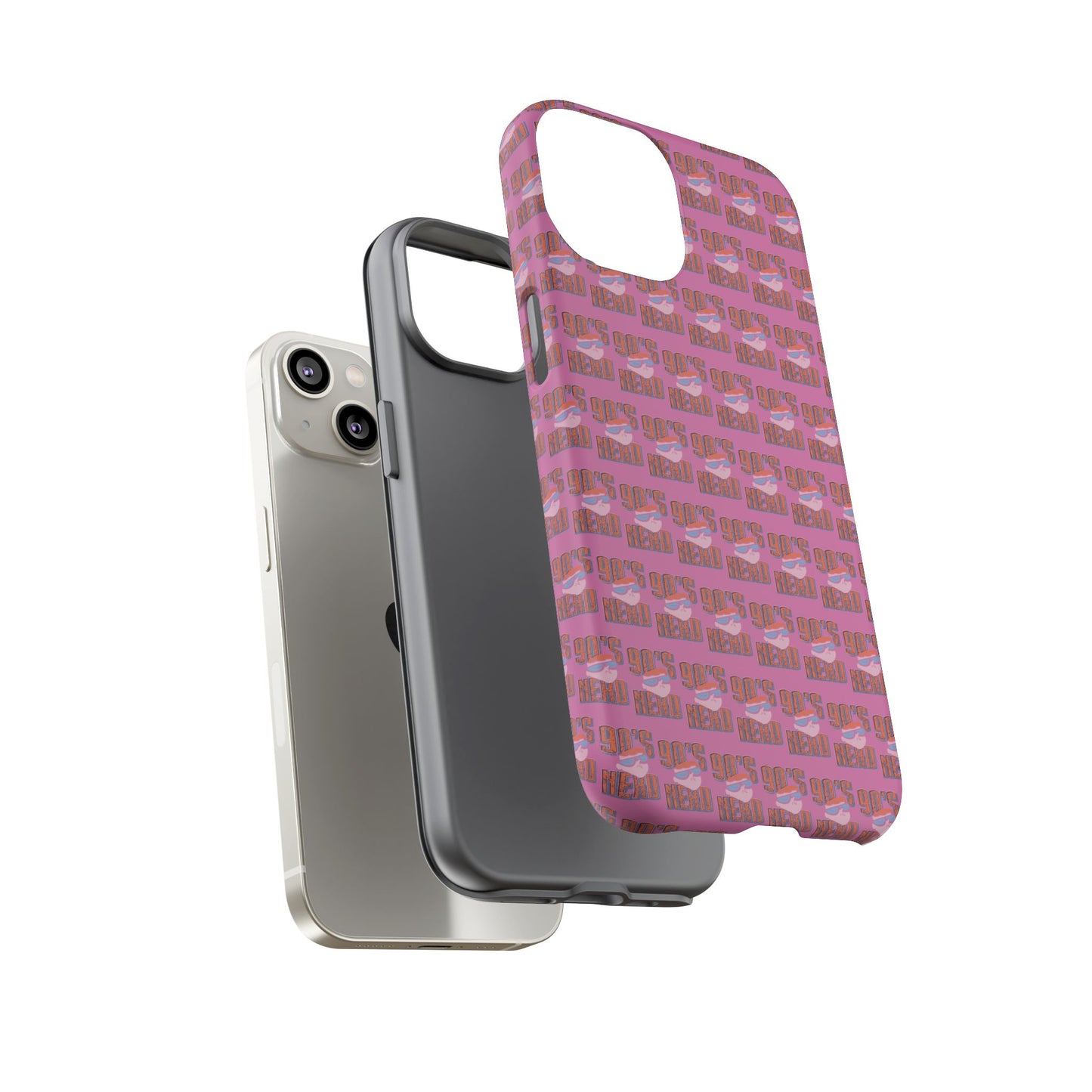 90s Vibe Phone Case, Retro Tough Cases, Gift for Nostalgia Lovers, Durable Phone Covers, 90s Themed Accessories
