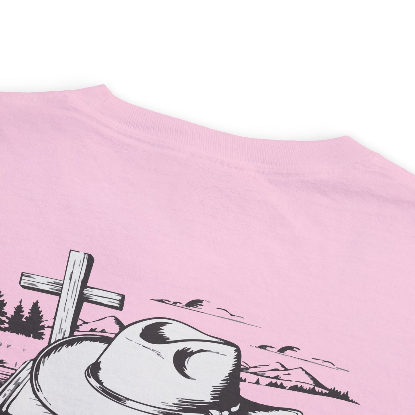 Faith-Inspired Pocket T-Shirt with Uplifting Bible Verse