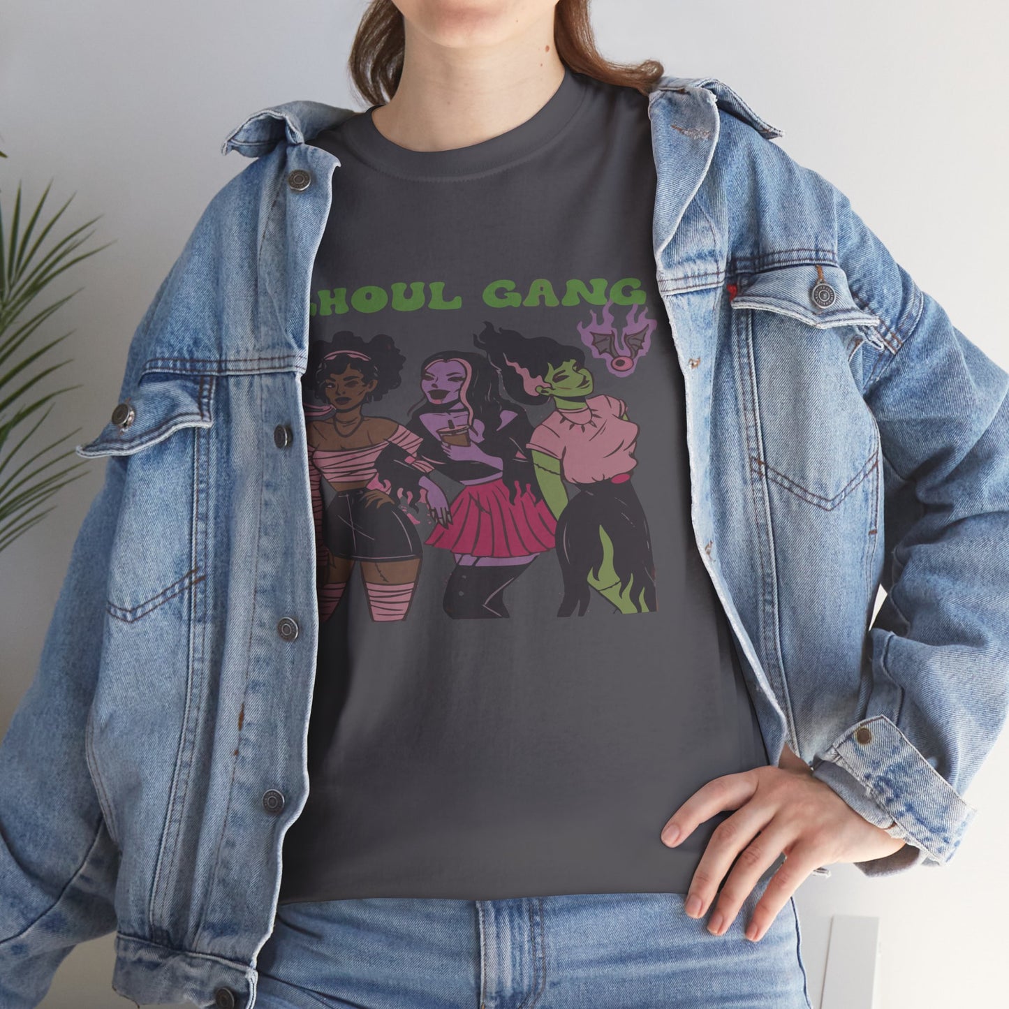Ghoul Gang Unisex Heavy Cotton Tee | Halloween T-Shirt, Spooky Apparel, Gothic Fashion, Funny Gift, Group Costume