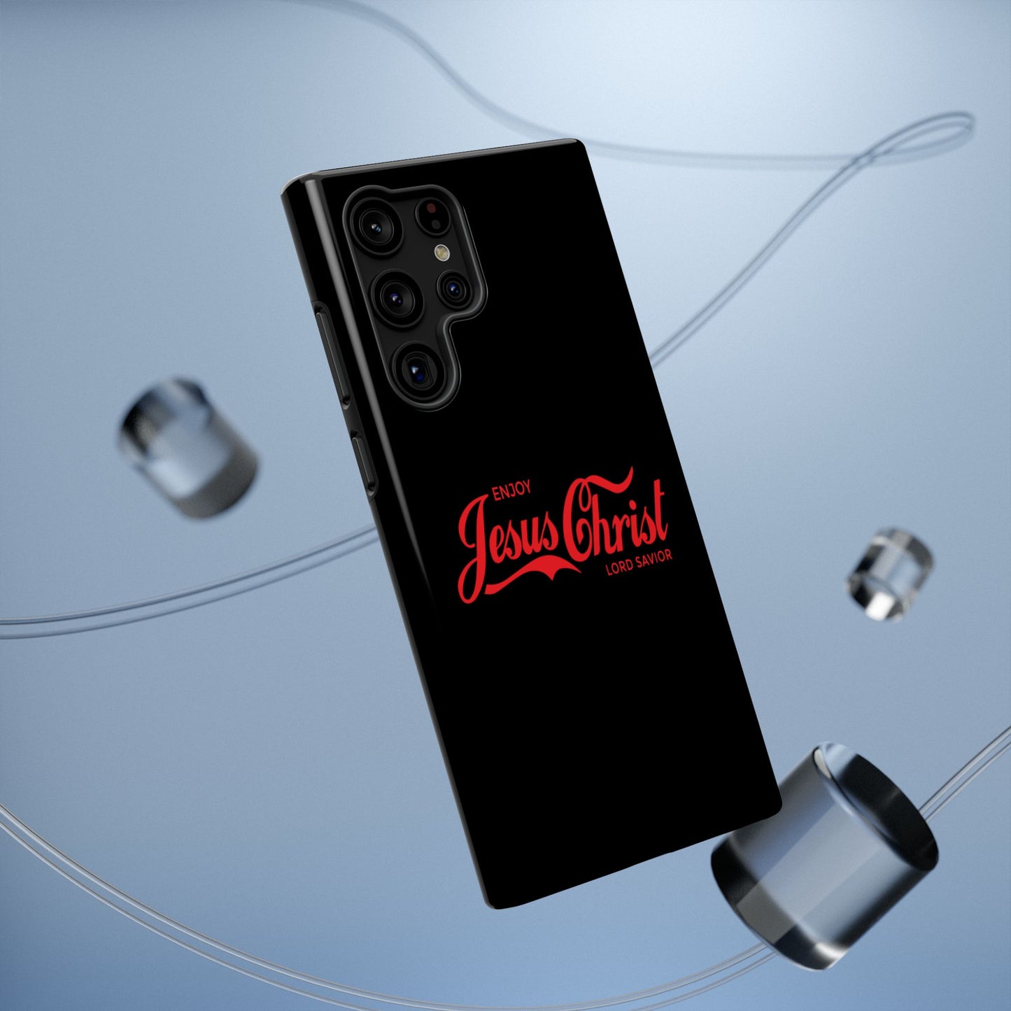 Impact-Resistant Phone Case: Enjoy Jesus Christ Lord Savior, Christian Gift, Durable Protection, Faith-Based Accessory, Holiday Gift