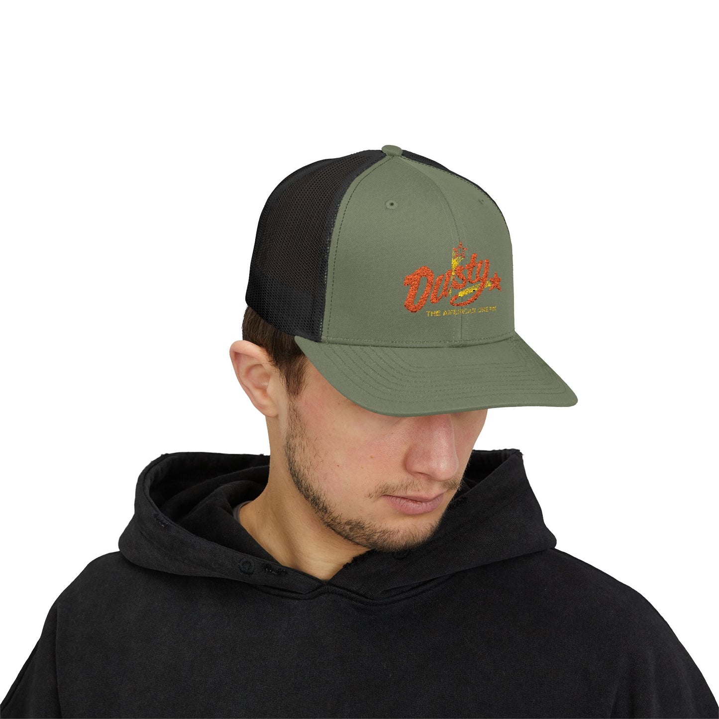 Dusty Snapback Trucker Cap, Trendy Hat, Gift for Him/Her, Casual Wear, Festival Accessory, Outdoor Style