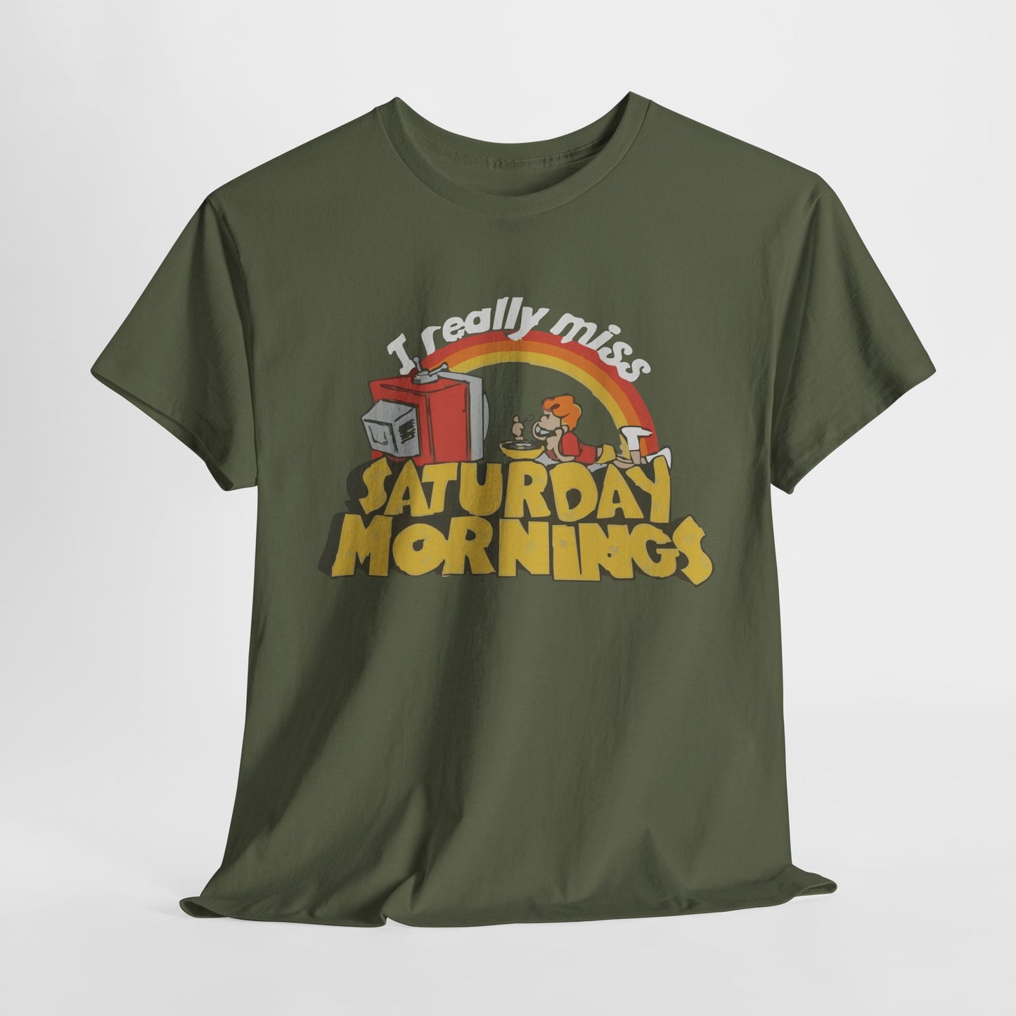 Retro Saturday Mornings Tee, Vintage Cartoon Shirt, Unisex Cotton Tee, Cozy Weekend Vibe, Perfect Gift for Nostalgia Lovers