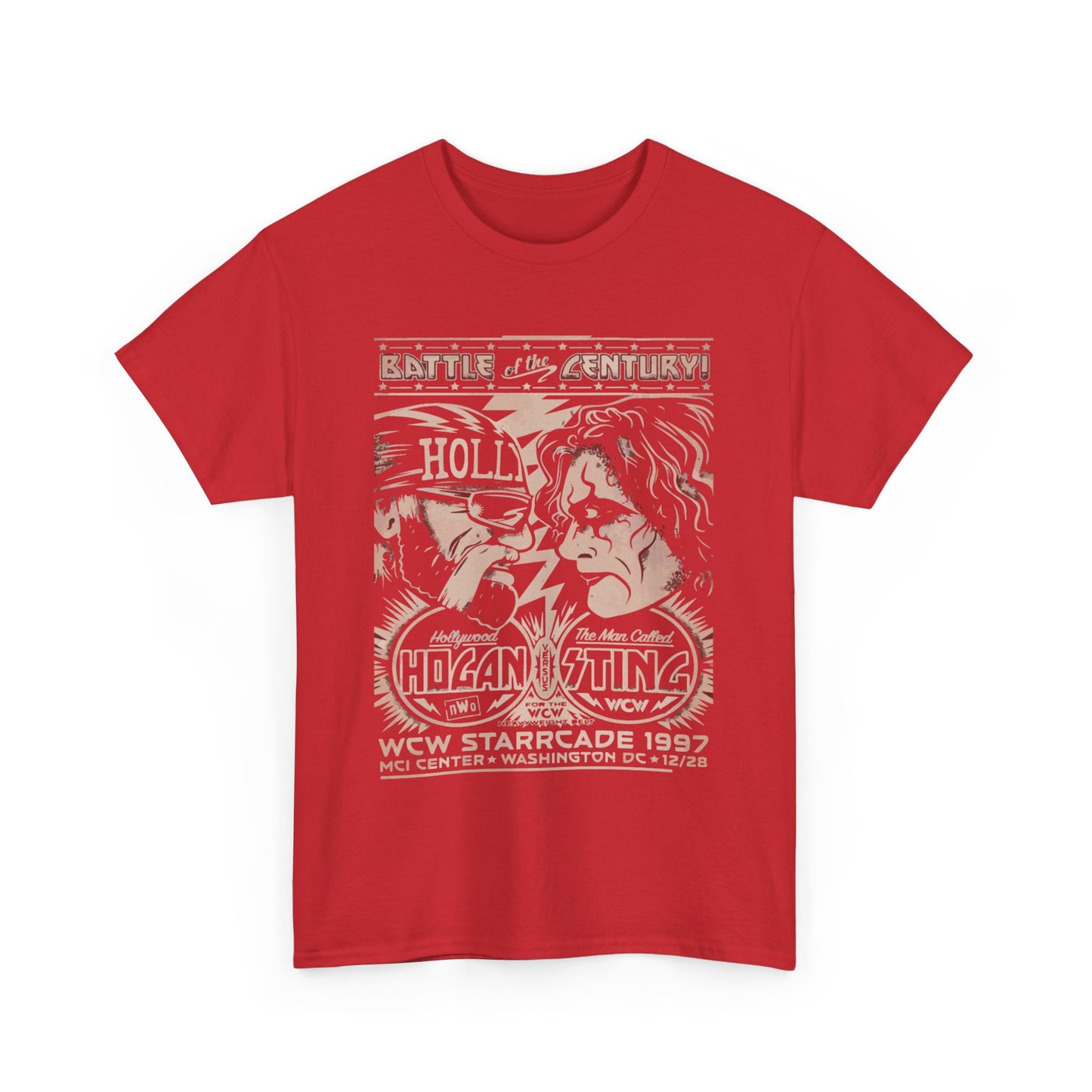 Vintage Wrestling Tee - Hulk vs Sting Retro Sports Nostalgia - Classic WCW Unisex Heavy Cotton Tee