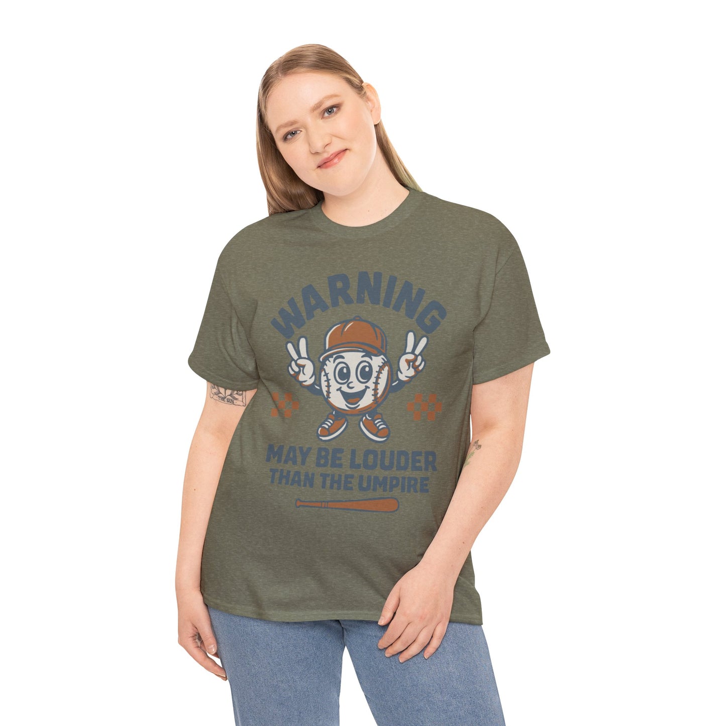 Warning T-Shirt, Fun Umpire Tee, Unique Sports Gift, Casual Wear, Perfect for Baseball Fans