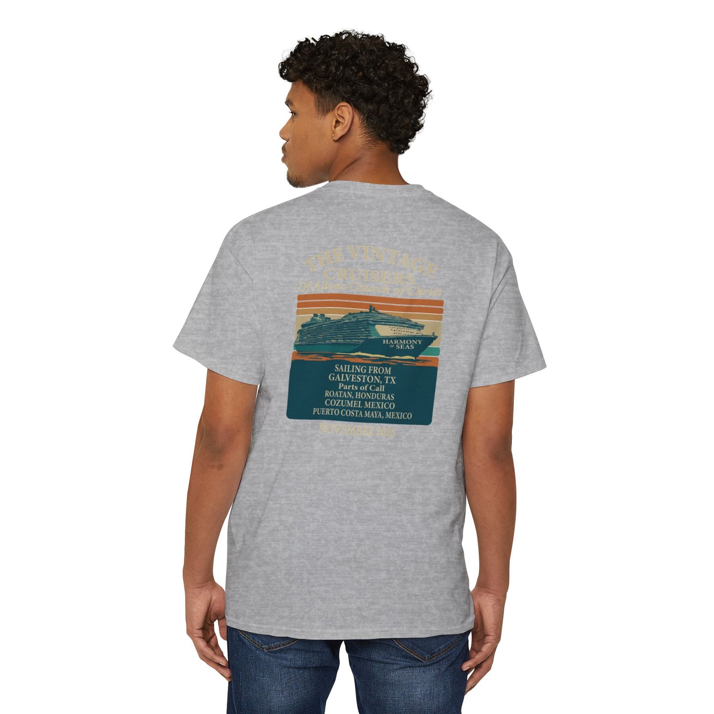 Retro Pocket Tee Allons Church of Christ Cruise 2025 Unisex T-Shirt
