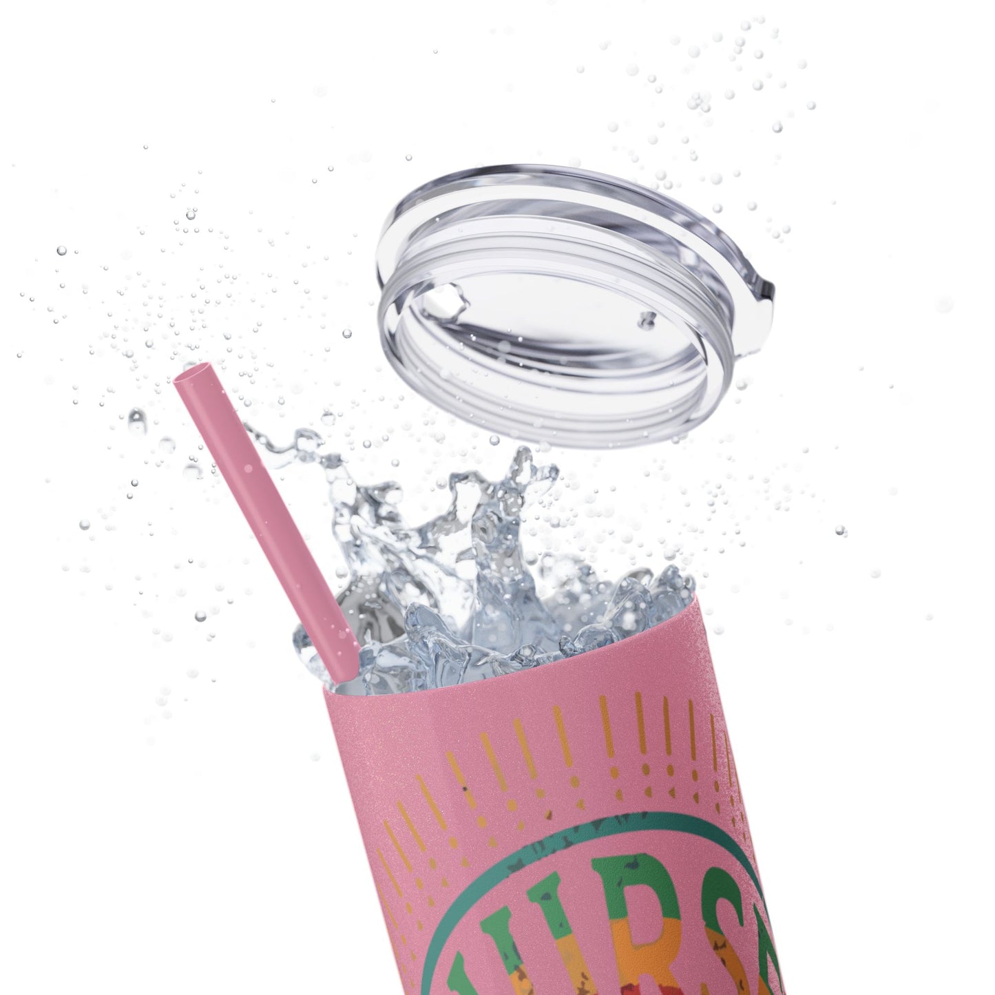 Nurse Skinny Tumbler, 20oz, Motivational Drinkware, Gift for Nurses, Summer Hydration, Nurse Appreciation Day