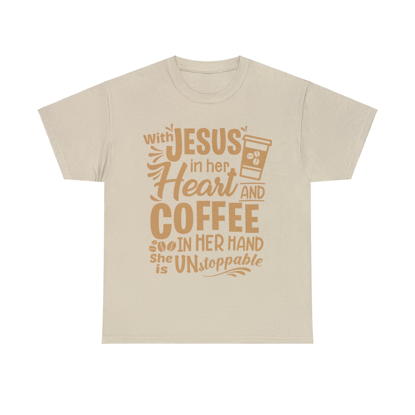 Jesus and Coffee Heavy Cotton Tee