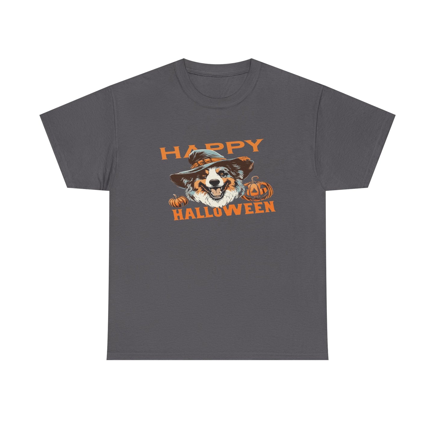 Halloween Dog Graphic Tee, Unisex T-Shirt, Spooky Pet Shirt, Fall Apparel, Trick or Treat Top