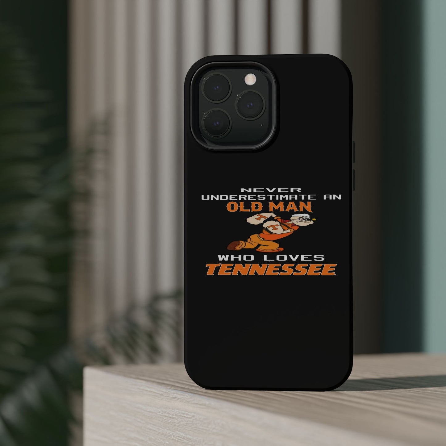Tough Phone Case, Old Man Who Loves Tennessee, Gift for Grandpa, Tennessee Pride, Men's Accessories, Father's Day, Custom Cases