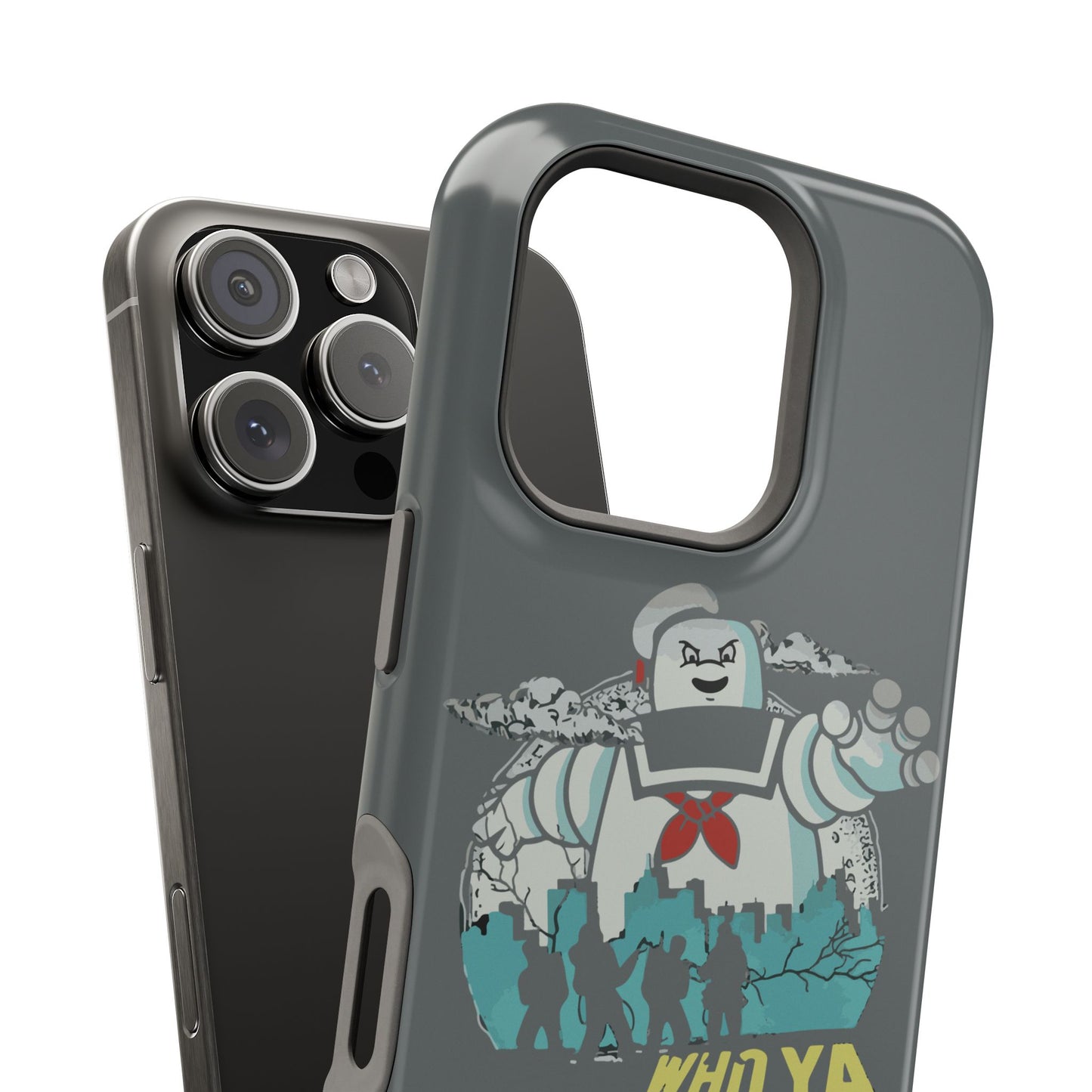 Ghostbuster-Inspired Tough Phone Case - Who Ya Gonna Call? - Perfect for Fans, Gift for Halloween, Geeky Accessories, Durable Protection