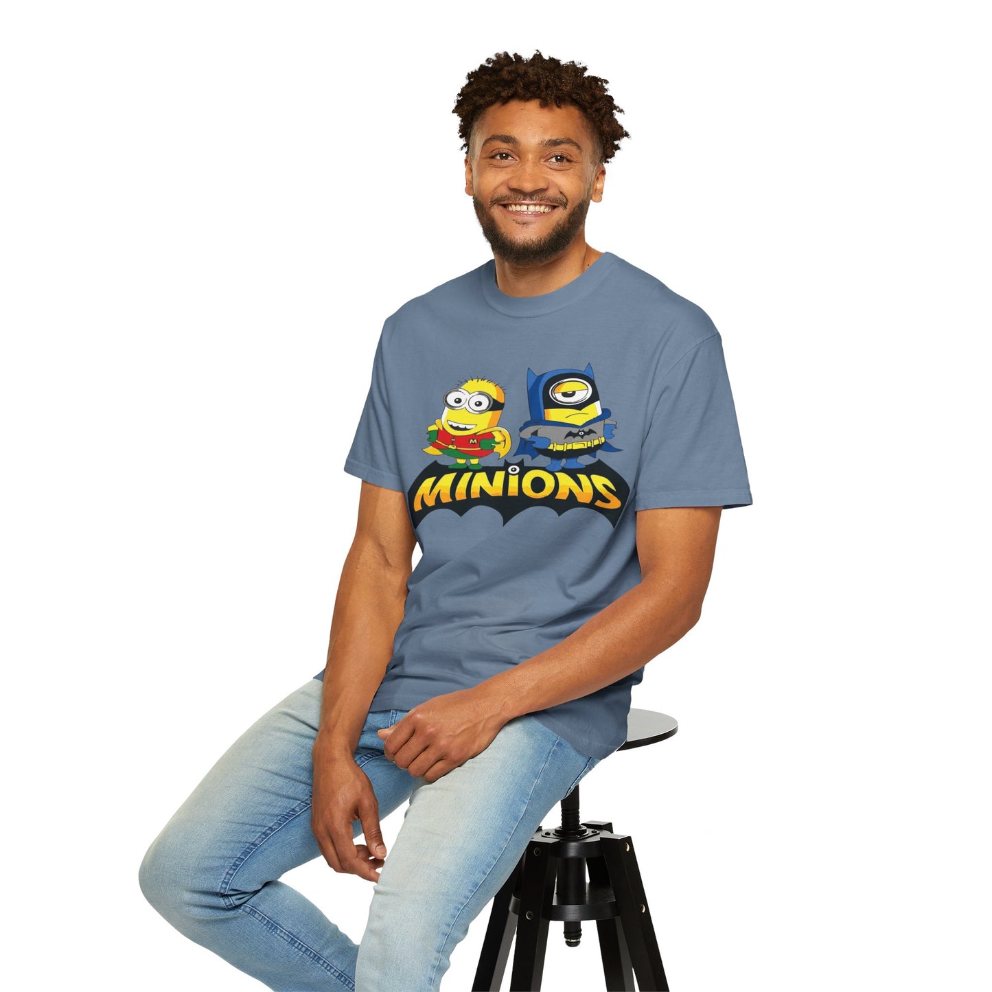 Minions Superhero Unisex T-shirt, Fun Gift for Kids, Cartoon Apparel, Birthday Party Outfit, Family Movie Night Wear