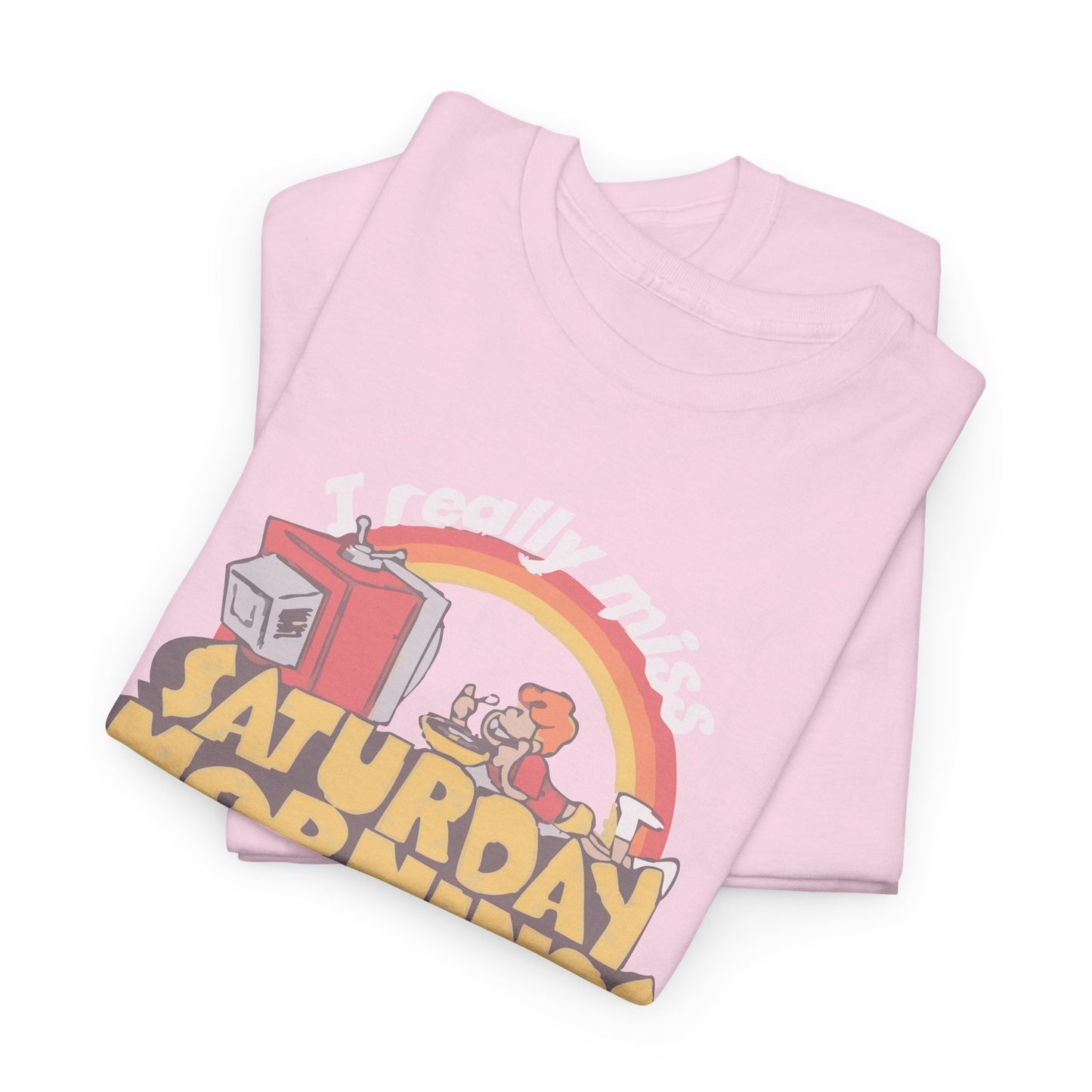 Retro Saturday Mornings Tee, Vintage Cartoon Shirt, Unisex Cotton Tee, Cozy Weekend Vibe, Perfect Gift for Nostalgia Lovers
