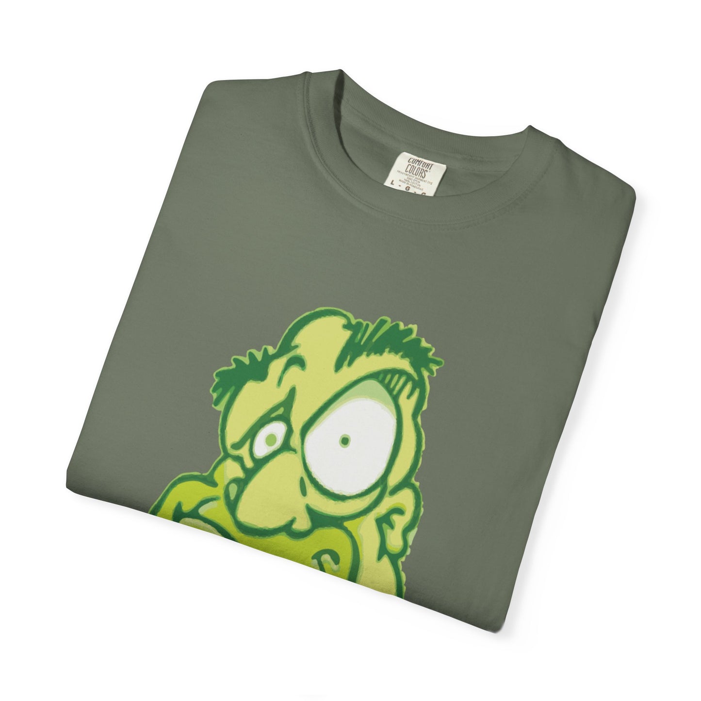 Unisex Garment-Dyed T-Shirt with Quirky Cartoon Design - Perfect for Casual Wear, Gifting, Parties, and Everyday Comfort