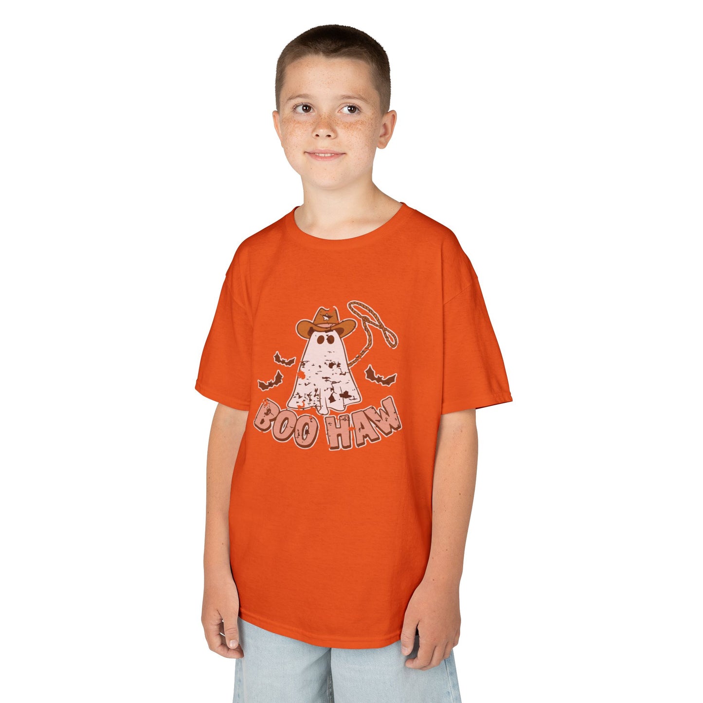 Boo Haunt Kids Tee, Halloween Shirt, Ghost Costume T-Shirt, Fun Kids Apparel, Spooky Party Outfit