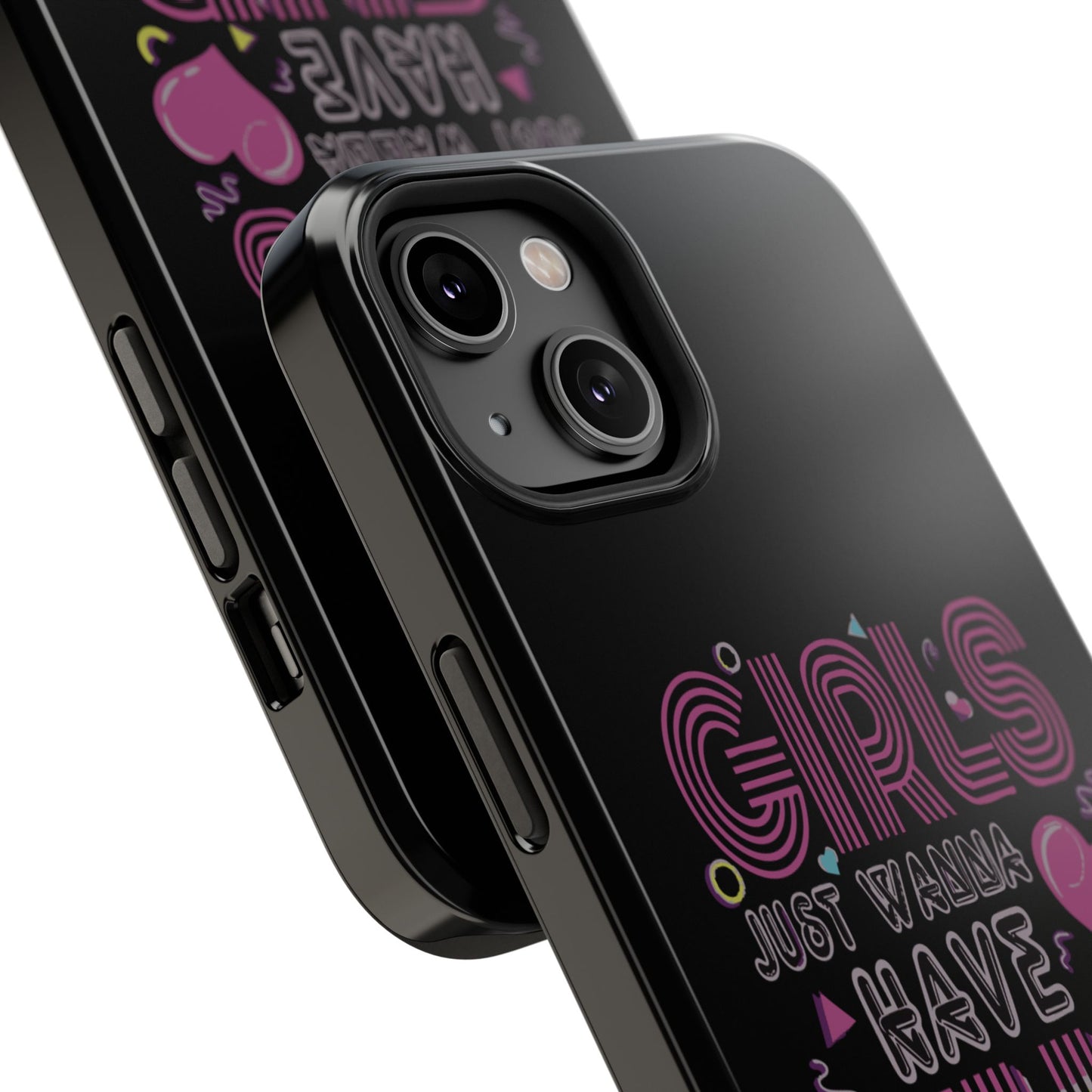 Fun Vibe Phone Case - Girls Just Wanna Have Fun Cell Case, Impact-Resistant Cover, Gift for Teens, Birthday Party Accessory, Trendy Tech
