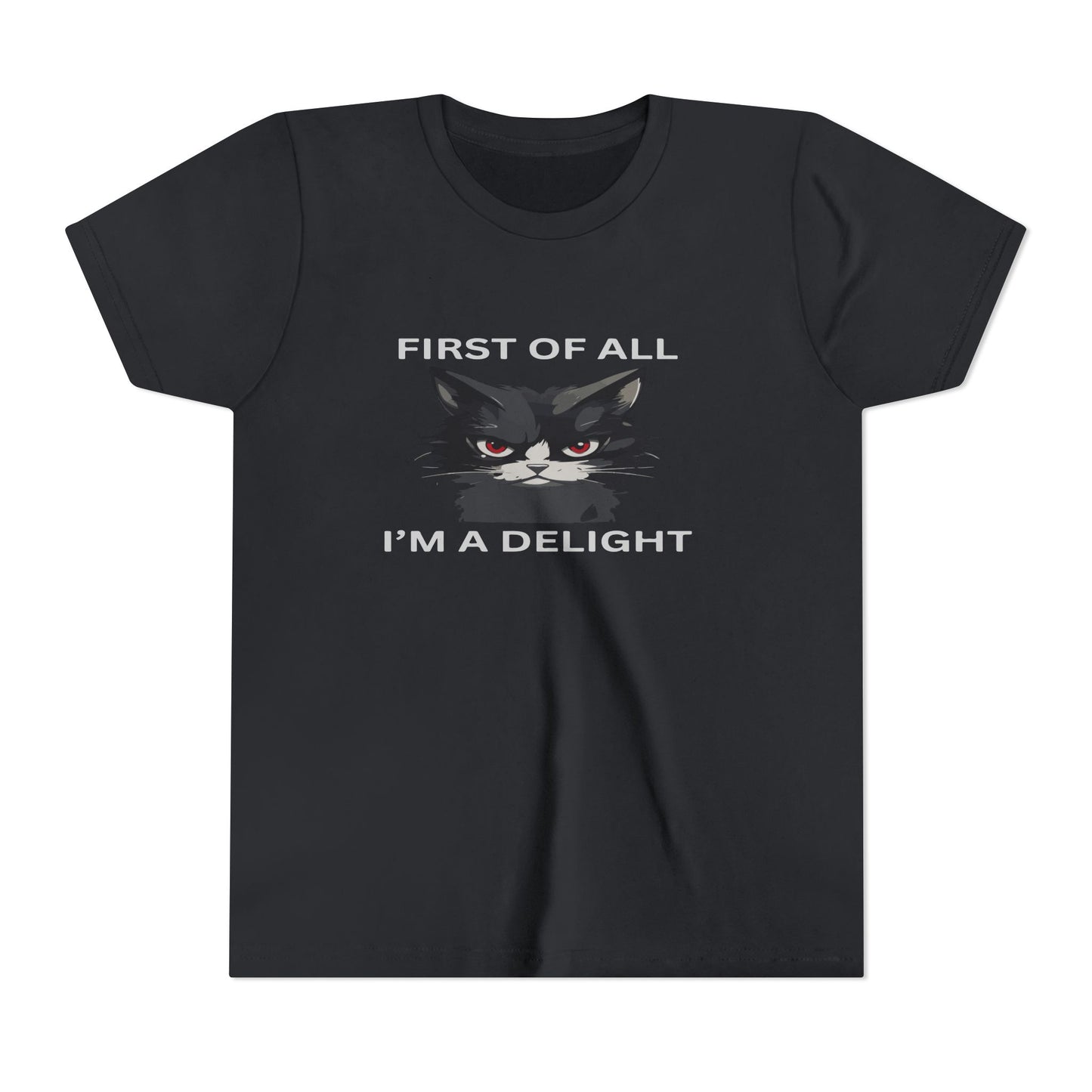 Youth Cat Humor Tee - Perfect for Cat Lovers, Birthday Gifts for Kids, Everyday Wear, Funny Quotes Shirt, Gift for Pet Lovers