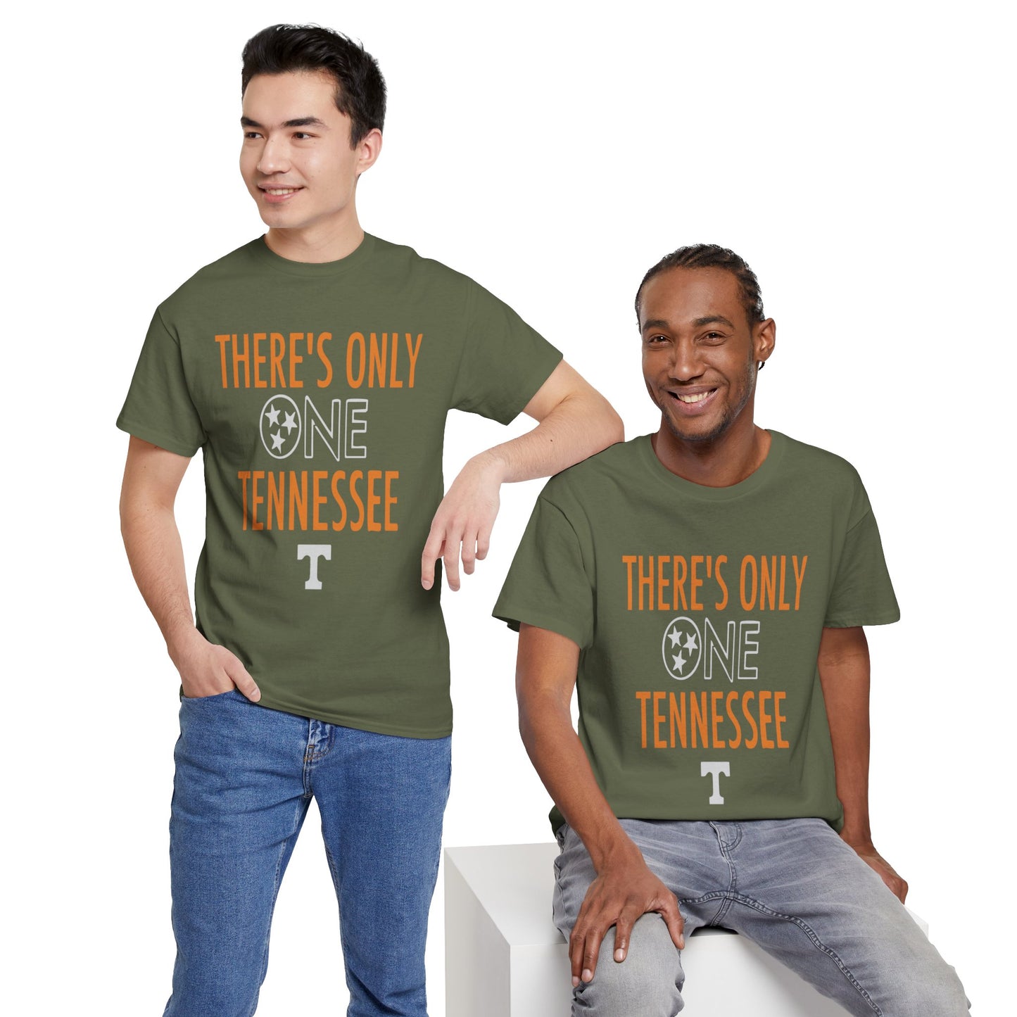 Tennessee Pride Tee, Unisex Heavy Cotton Tee, Tennessee Fans Gift, College Sports Apparel, Casual Everyday Wear, State Pride Shirt