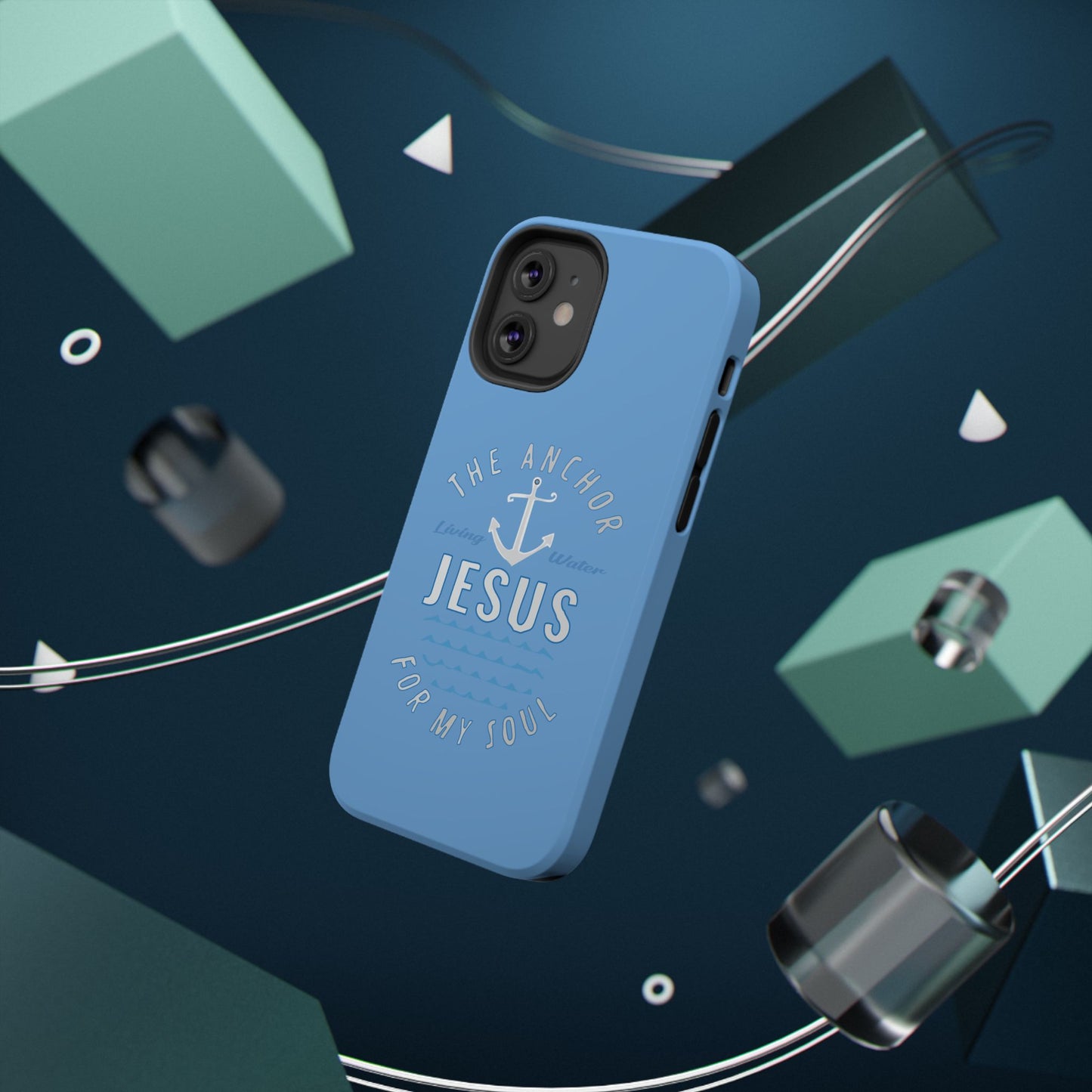 Jesus Anchor Phone Case, Christian Tech Accessories, Inspirational Gifts, Unique Phone Covers, Faith-Based Decor
