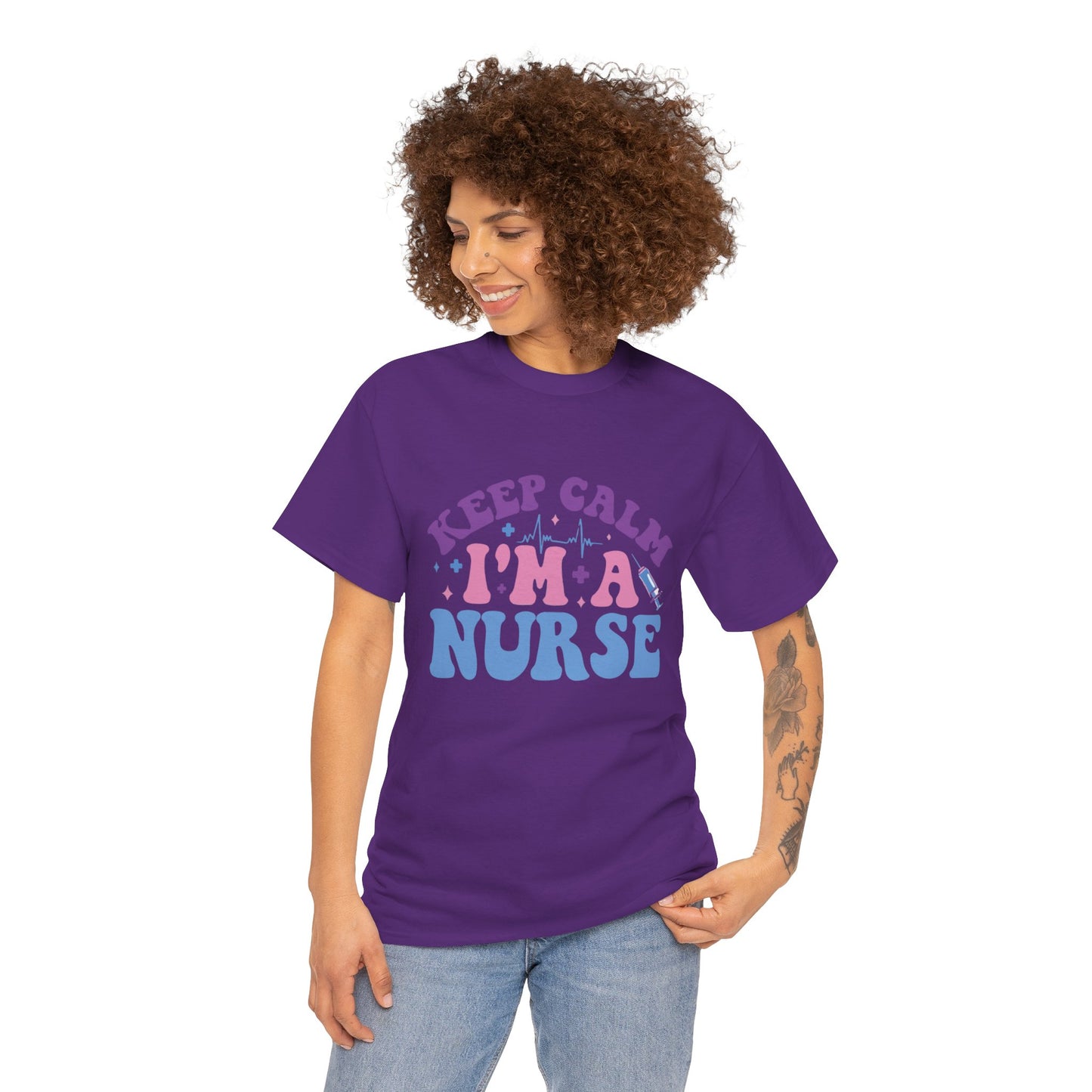 Nurse Appreciation Heavy Cotton Tee, Funny Nurse Gift, Medical Humor Shirt, Nurse Day Celebration Tee, Caregiver Outfit