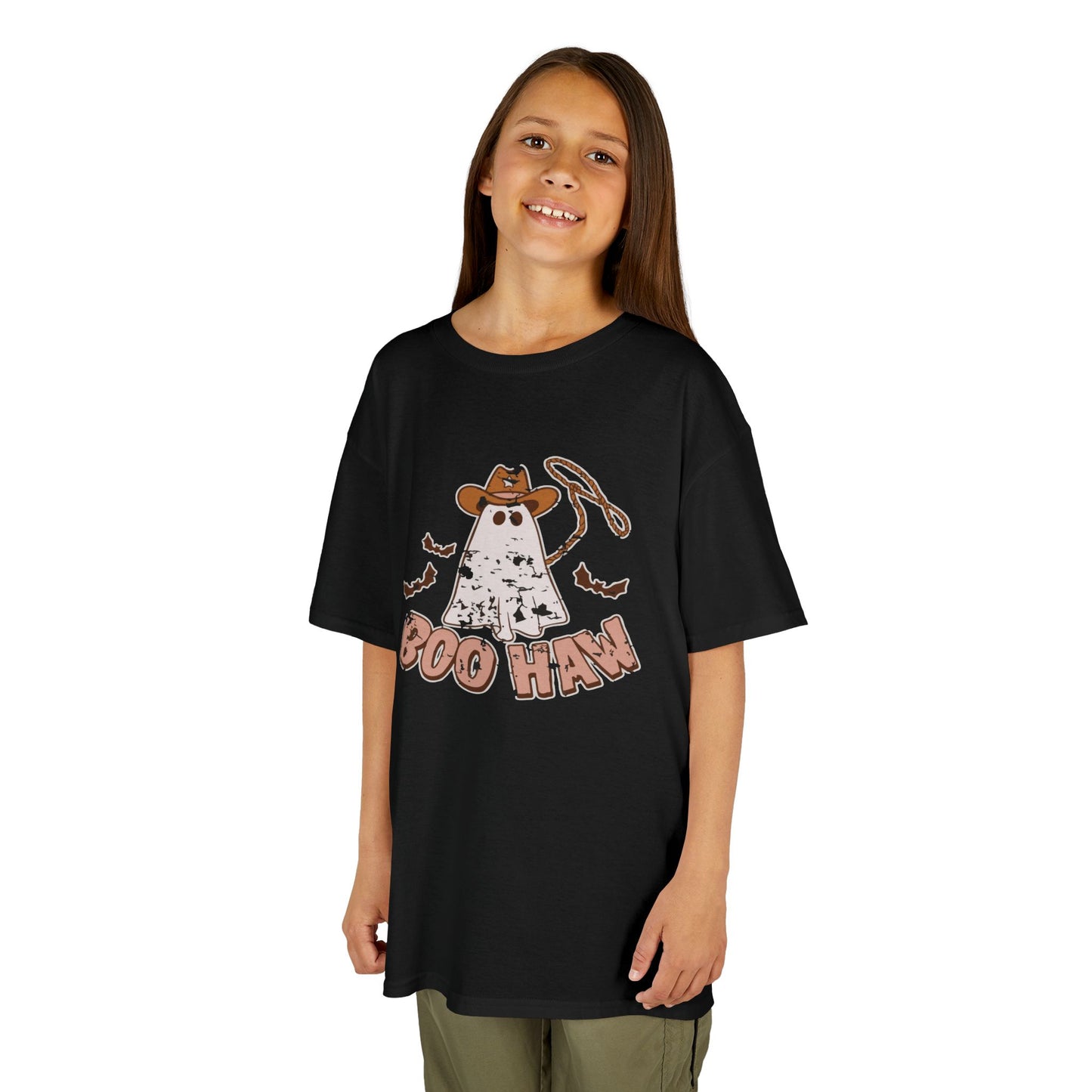 Boo Haunt Kids Tee, Halloween Shirt, Ghost Costume T-Shirt, Fun Kids Apparel, Spooky Party Outfit