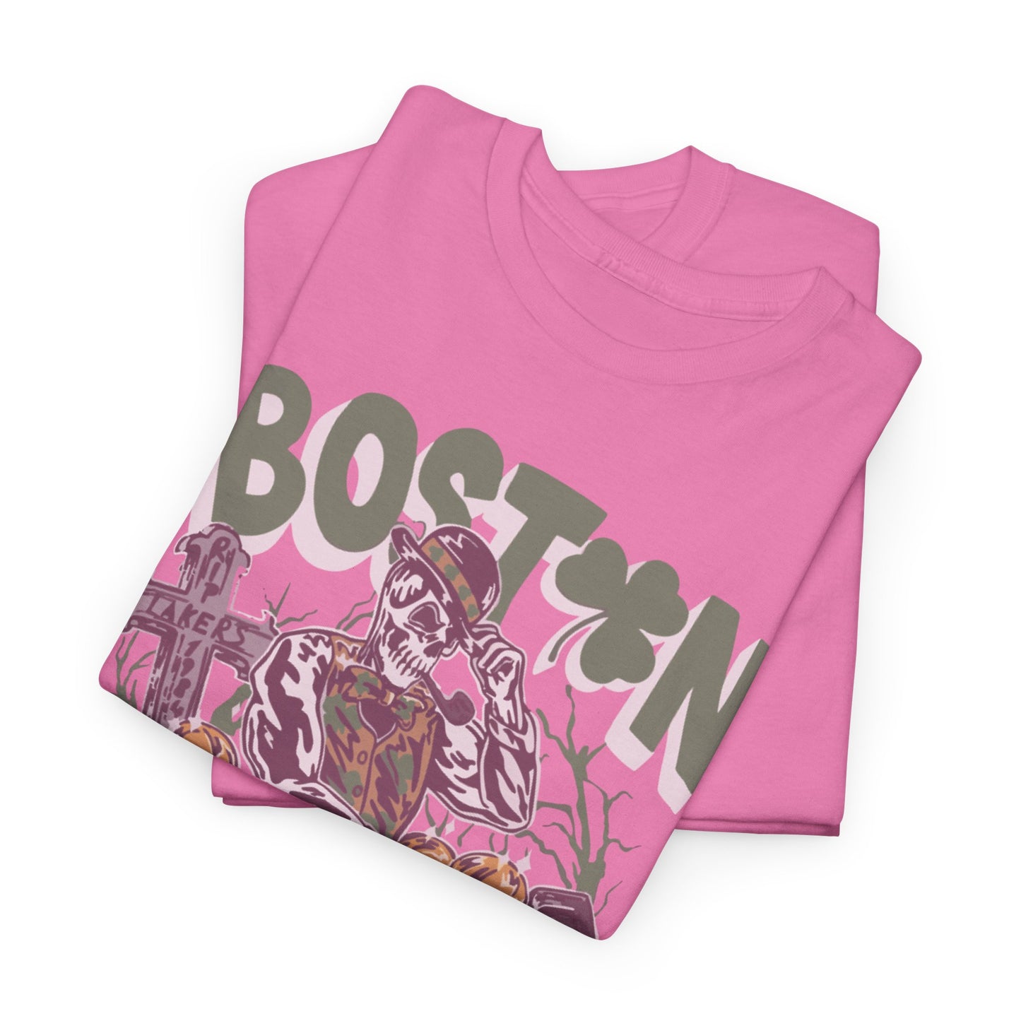 Boston Graphic Tee, Unisex Heavy Cotton T-Shirt, Vintage Boston Shirt, Irish Pride Apparel, St. Patrick's Day Gift, Casual Wear