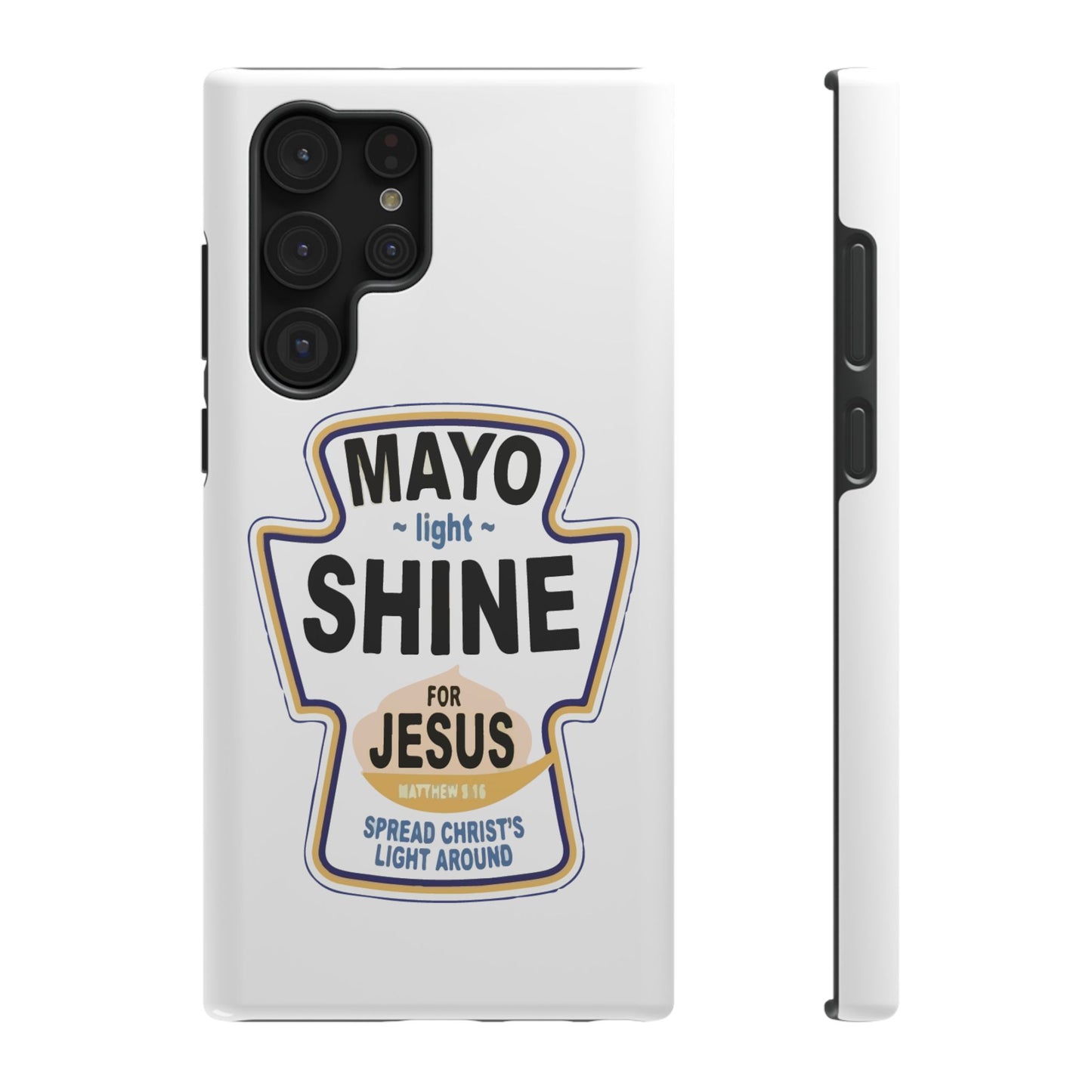 Jesus Message Impact-Resistant Case, Faith-Based Phone Cover, Inspirational Tech Accessory, Christian Gift, Bible Verse Case