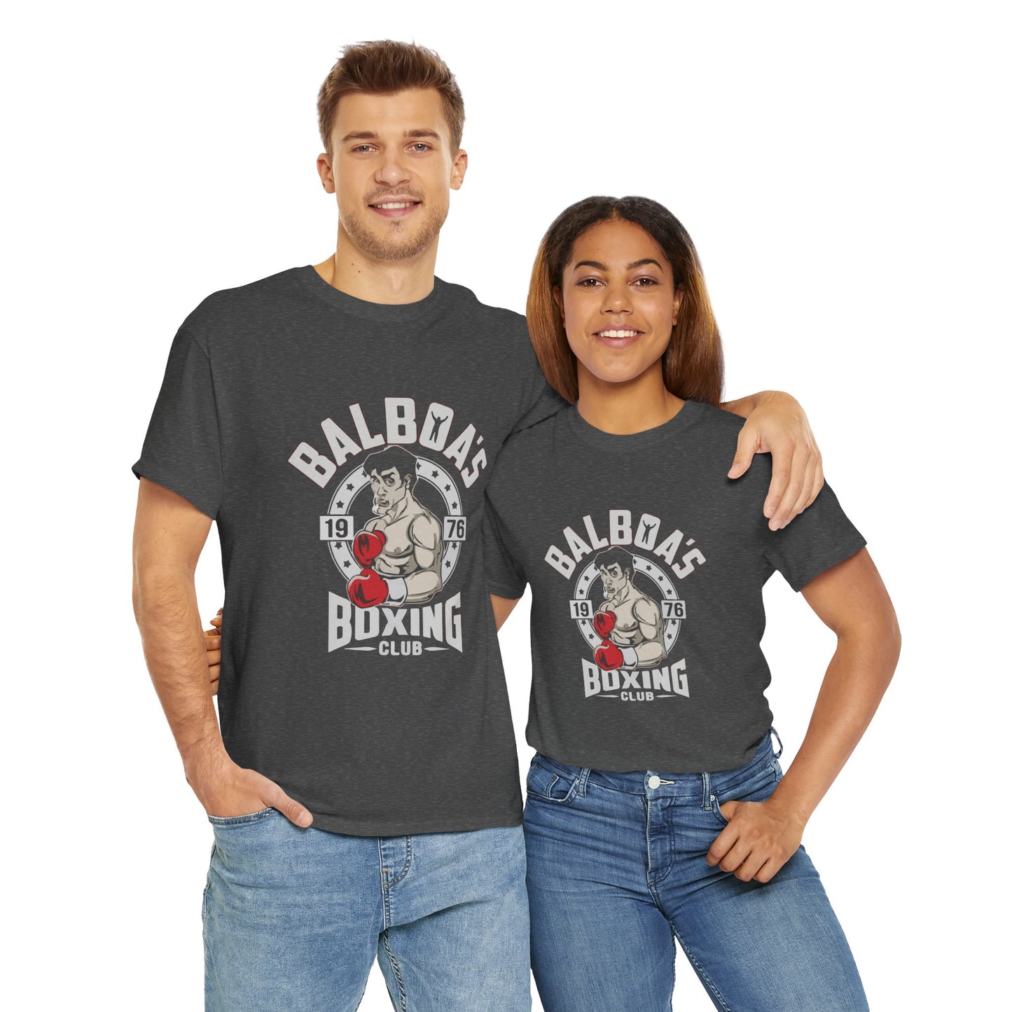 Balboa's Boxing Club Unisex Heavy Cotton Tee - Vintage Sports Shirt, Gym Apparel, Boxing Fan Gear, Fitness Gift, Casual Wear