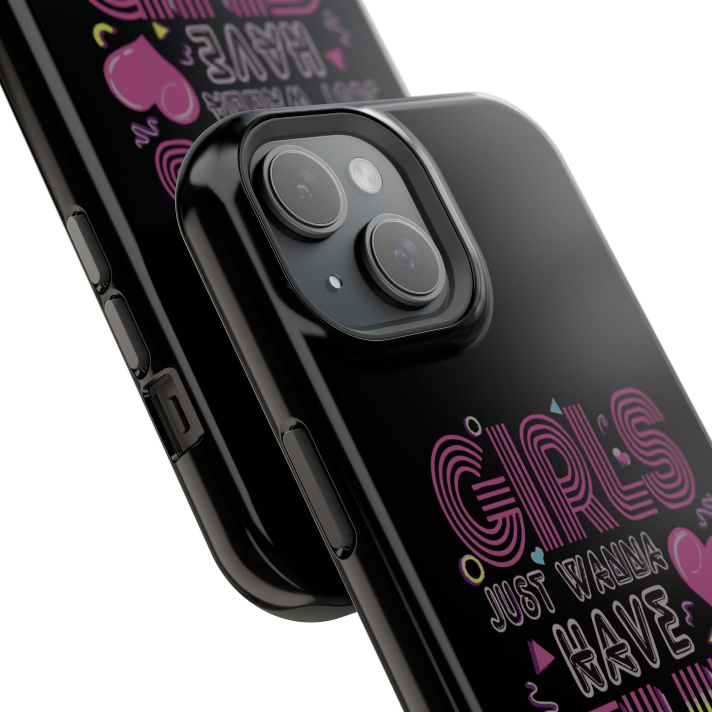 Fun Vibe Phone Case - Girls Just Wanna Have Fun Cell Case, Impact-Resistant Cover, Gift for Teens, Birthday Party Accessory, Trendy Tech