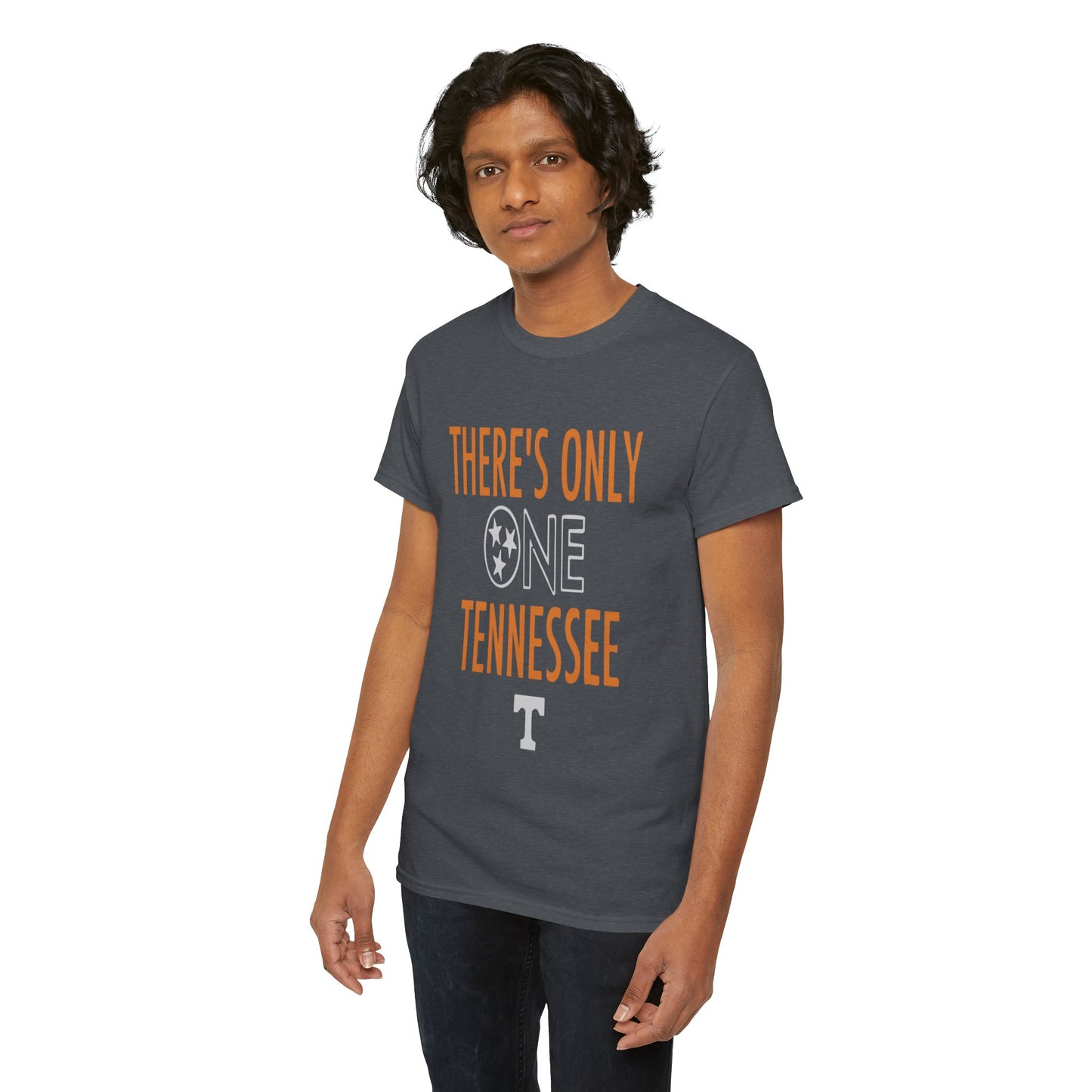 Tennessee Pride Tee, Unisex Heavy Cotton Tee, Tennessee Fans Gift, College Sports Apparel, Casual Everyday Wear, State Pride Shirt