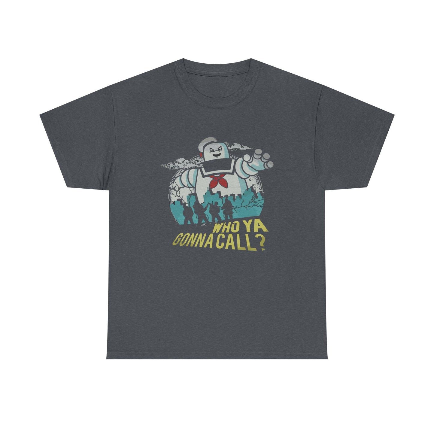 Ghostbuster Inspired Unisex Heavy Cotton Tee, Retro T-Shirt, Halloween Apparel, Fun Gift, Movie Merchandise, Casual Wear, Graphic Top