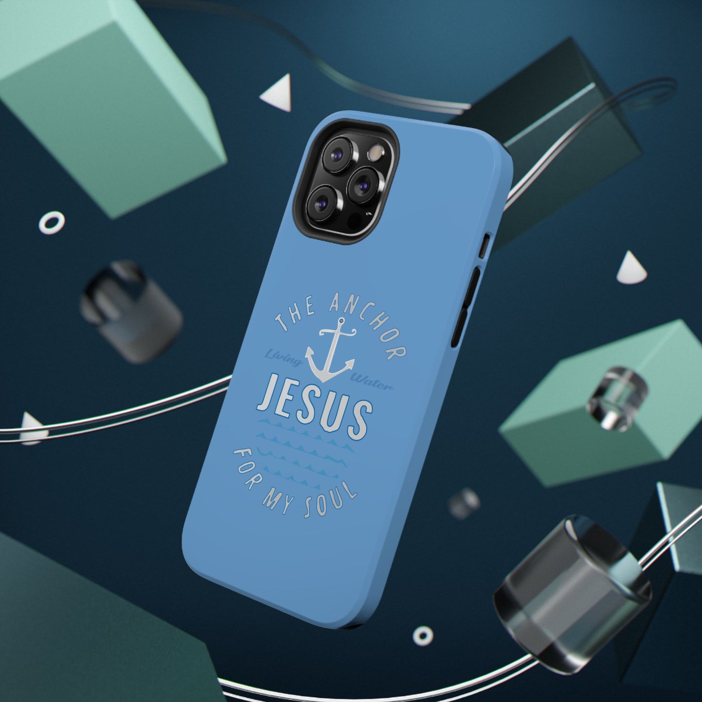 Jesus Anchor Phone Case, Christian Tech Accessories, Inspirational Gifts, Unique Phone Covers, Faith-Based Decor