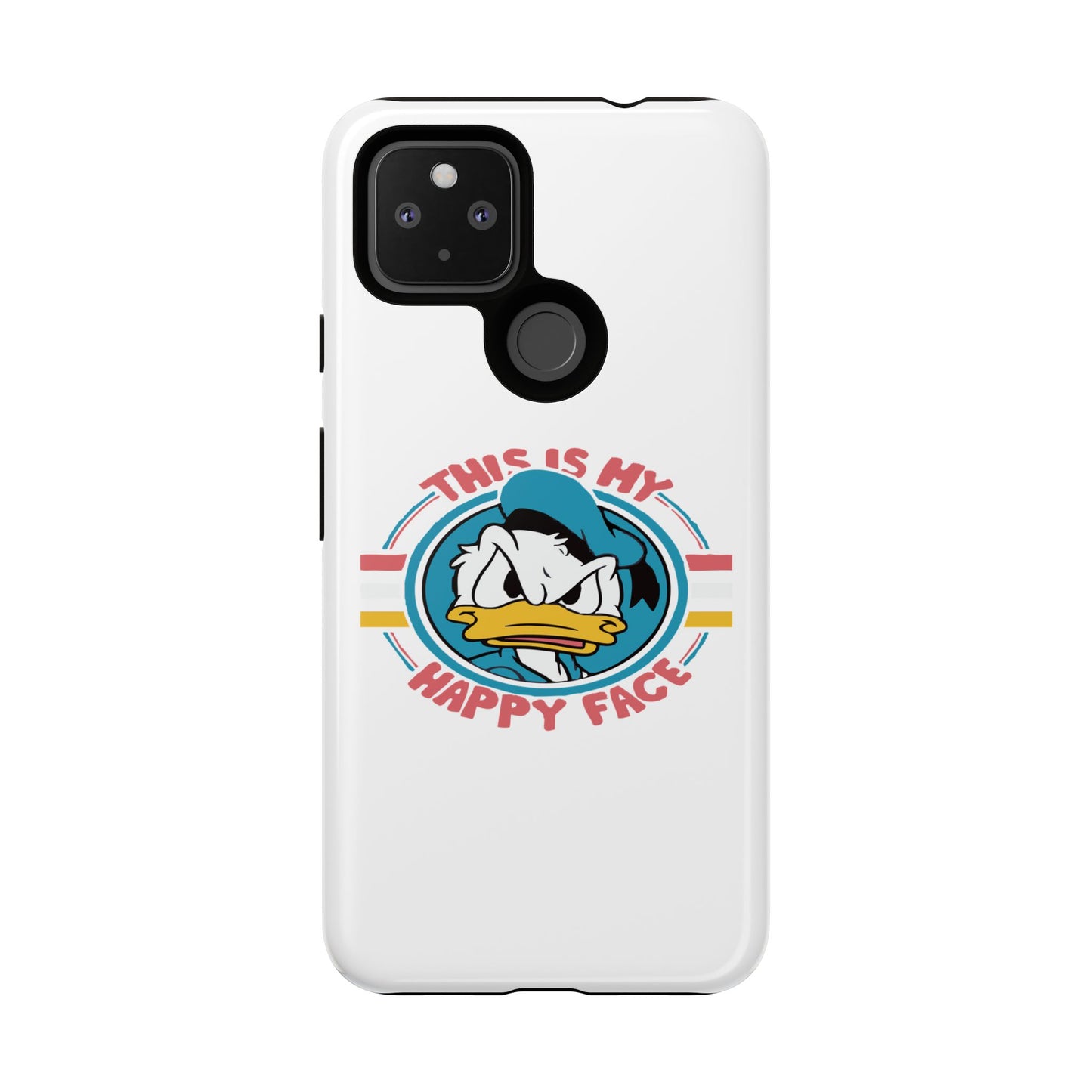 Tough Cases: This is My Happy Face Phone Case, Funny Phone Case, Donald Duck Case, Cute Phone Accessory, Gift for Disney Fans