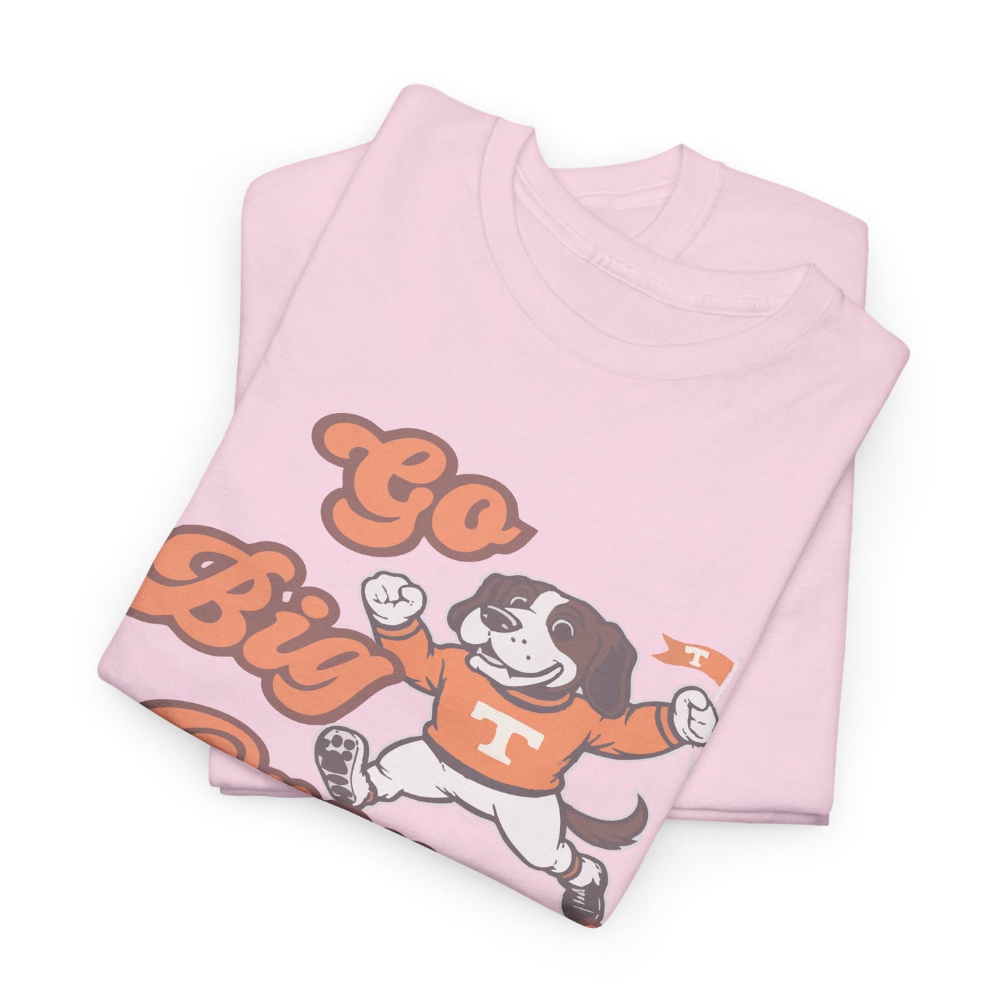 Go Big Orange Unisex Heavy Cotton Tee, Sports Fan Shirt, Casual Wear, College Game Day Top, Gift for Sports Enthusiasts