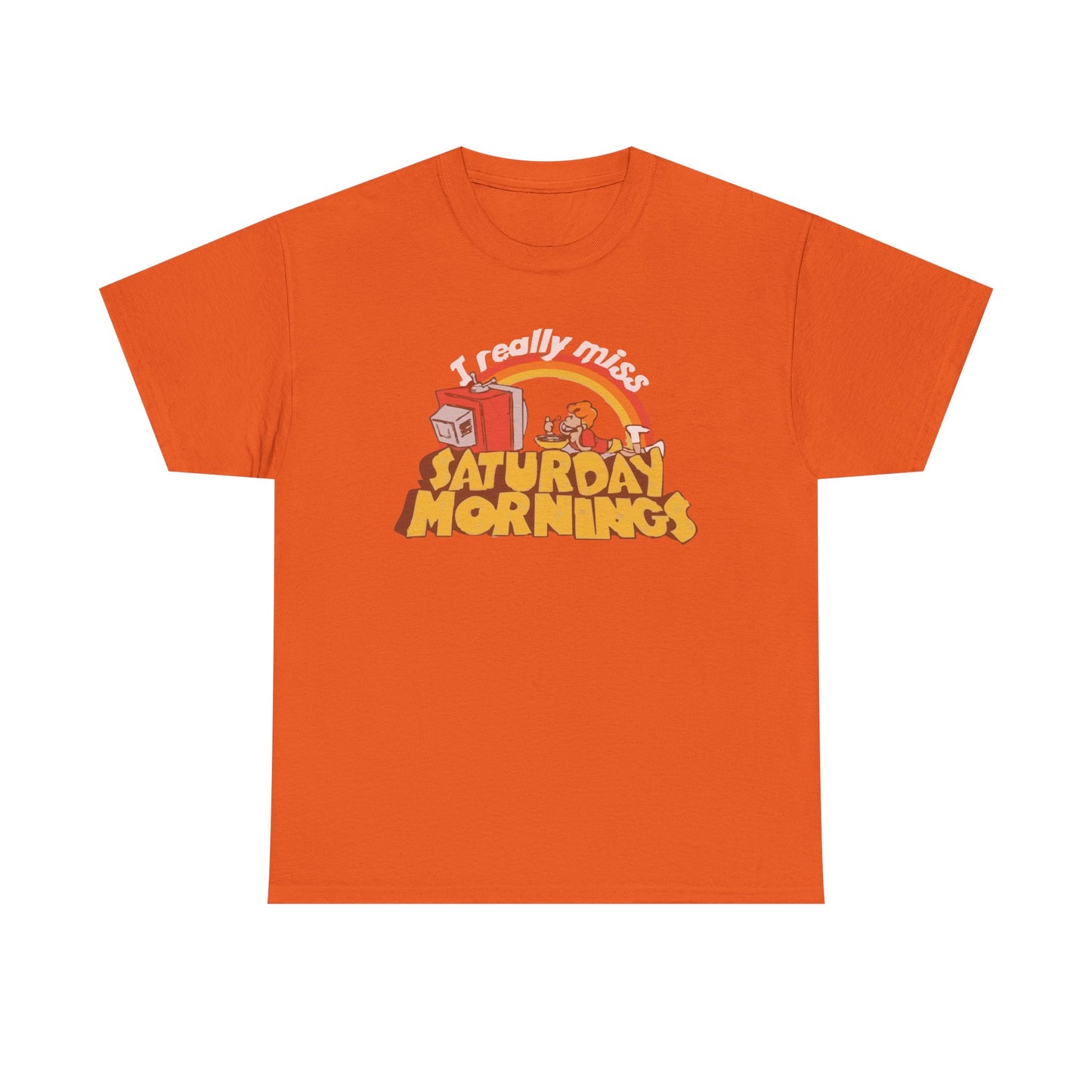 Retro Saturday Mornings Tee, Vintage Cartoon Shirt, Unisex Cotton Tee, Cozy Weekend Vibe, Perfect Gift for Nostalgia Lovers