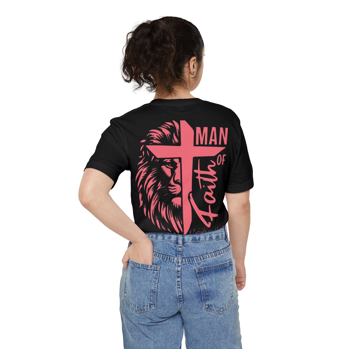 Faith-Inspired Unisex Pocket T-shirt - Perfect for Christian Men, Everyday Wear, Gifts for Dad, and Faith Celebrations