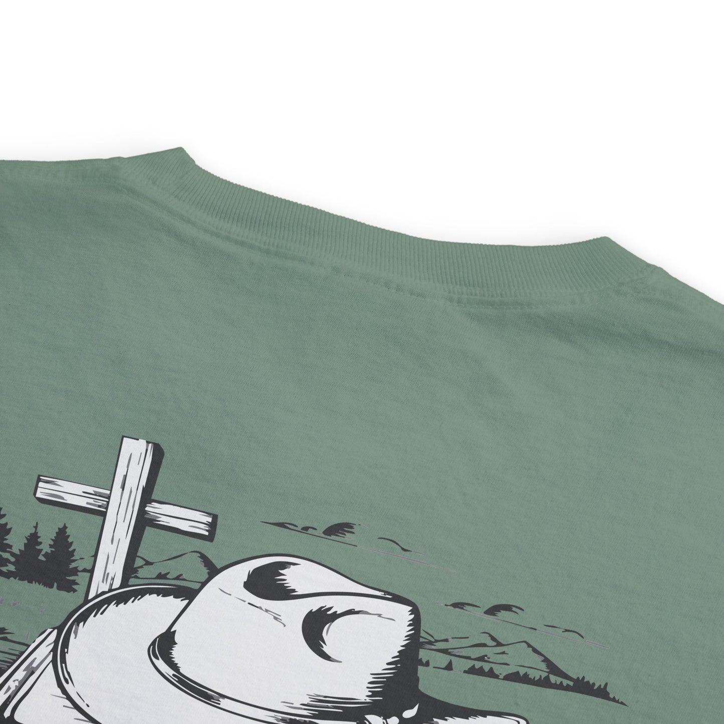 Faith-Inspired Pocket T-Shirt with Uplifting Bible Verse