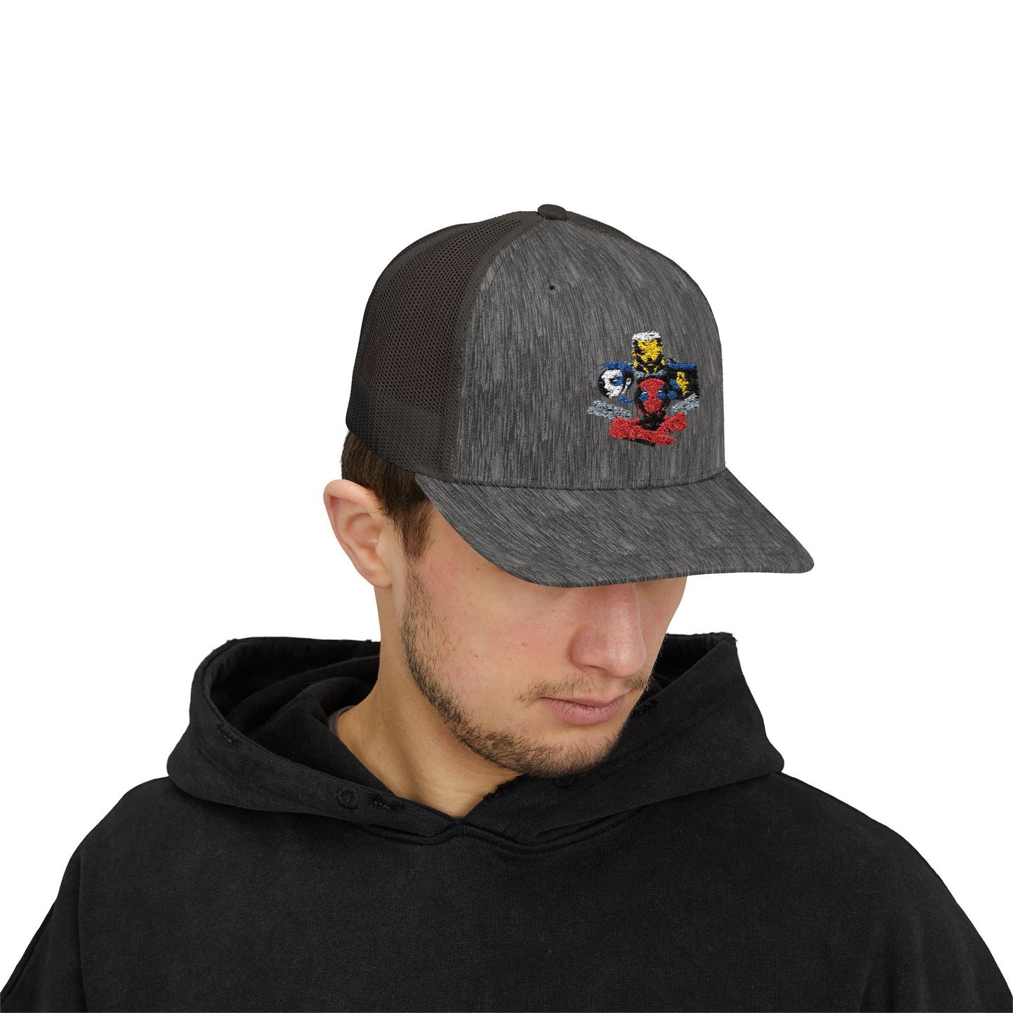 Snapback Trucker Cap - Deadpool Marvel, Deadpool 2 Movie Design