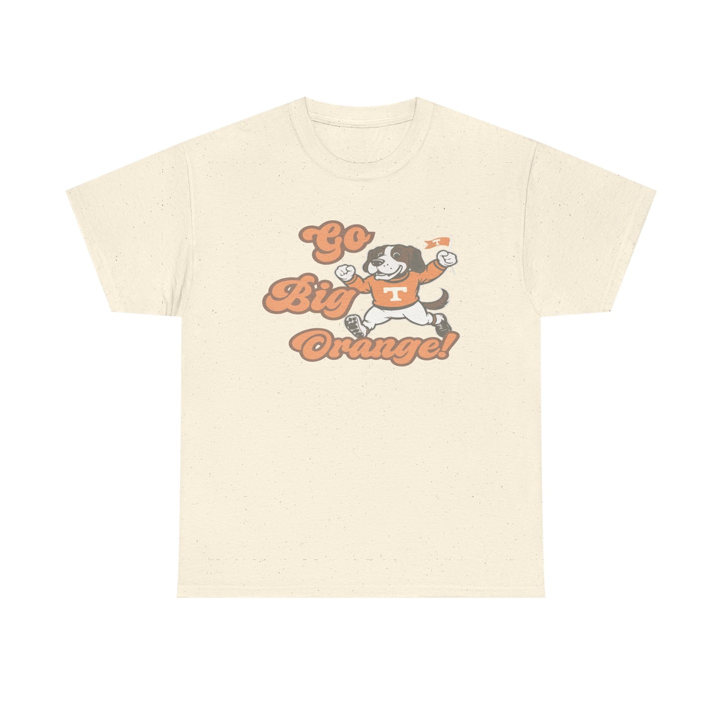 Go Big Orange Unisex Heavy Cotton Tee, Sports Fan Shirt, Casual Wear, College Game Day Top, Gift for Sports Enthusiasts