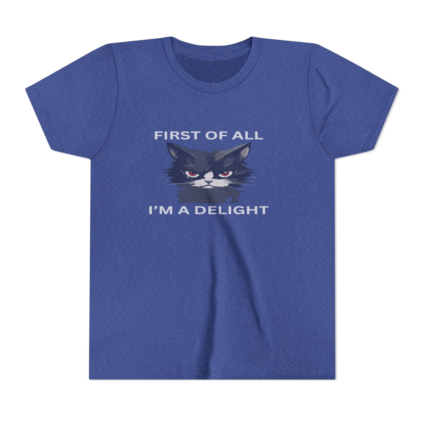 Youth Cat Humor Tee - Perfect for Cat Lovers, Birthday Gifts for Kids, Everyday Wear, Funny Quotes Shirt, Gift for Pet Lovers