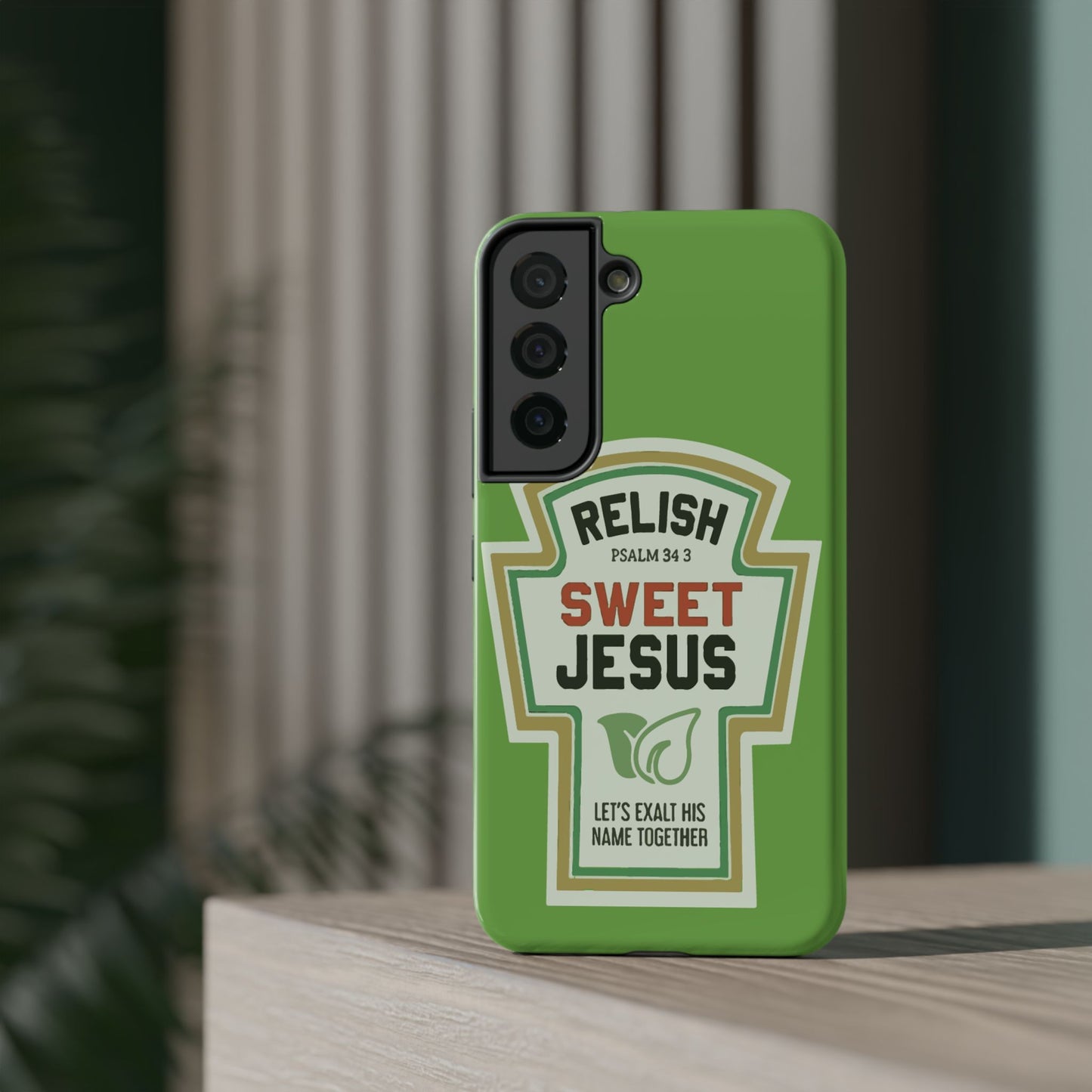 Relish Sweet Jesus Phone Case, Christian Gift, Impact-Resistant Case, Religious Phone Accessory, Faith-Based Present, Celebration Case