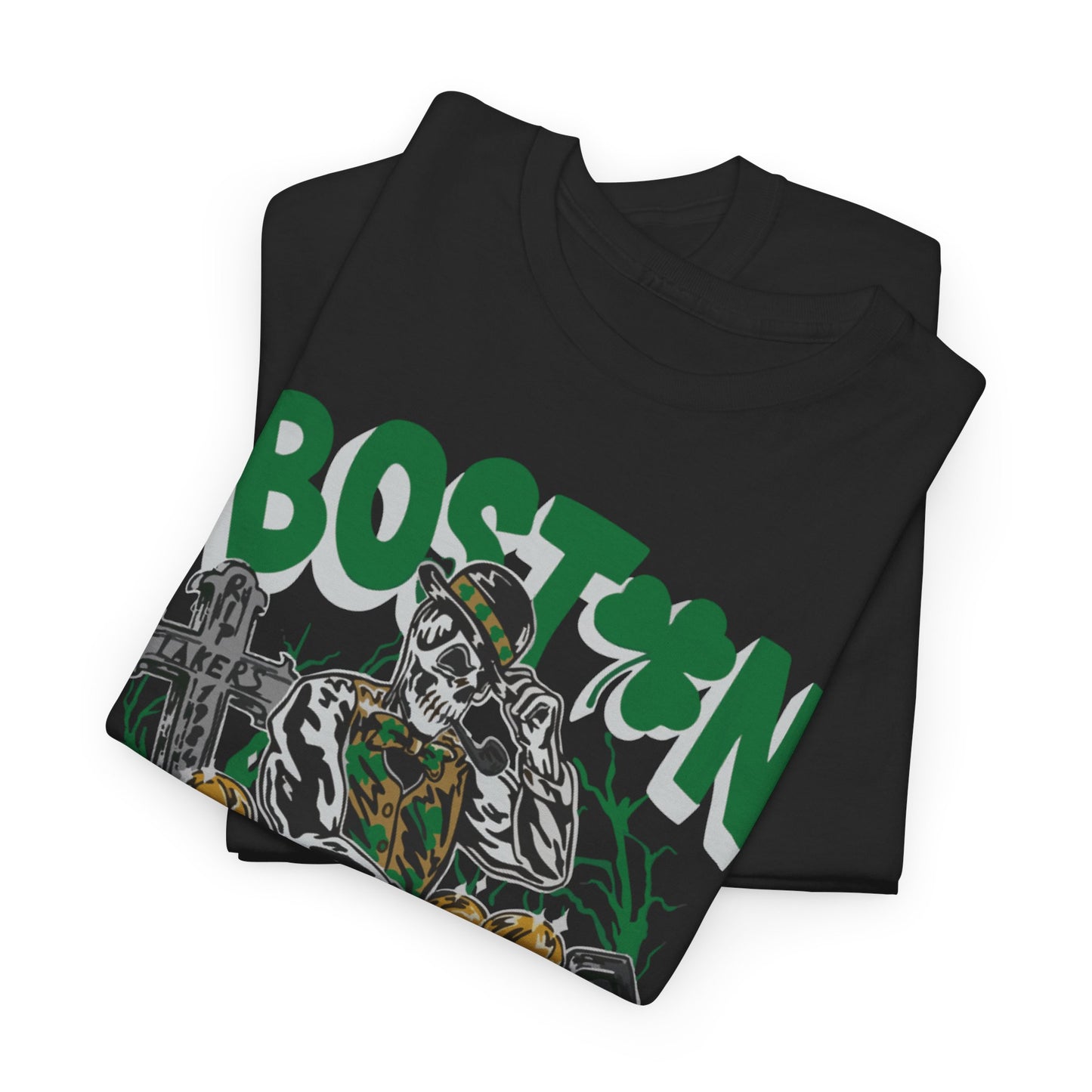Boston Graphic Tee, Unisex Heavy Cotton T-Shirt, Vintage Boston Shirt, Irish Pride Apparel, St. Patrick's Day Gift, Casual Wear