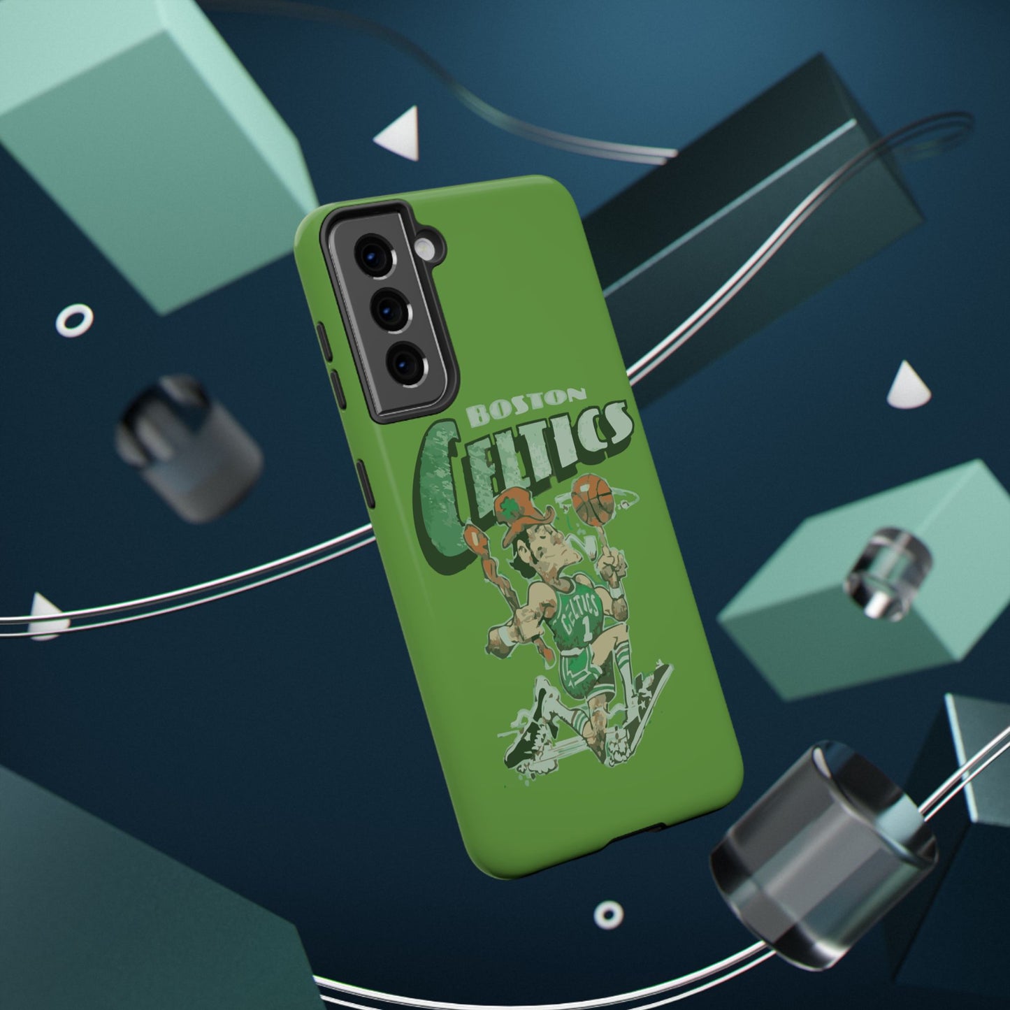 Boston Celtics Impact-Resistant Phone Case, Basketball Phone Cover, Sports Fan Gift, Sturdy Phone Case, NBA Merchandise, Team Spirit Decor