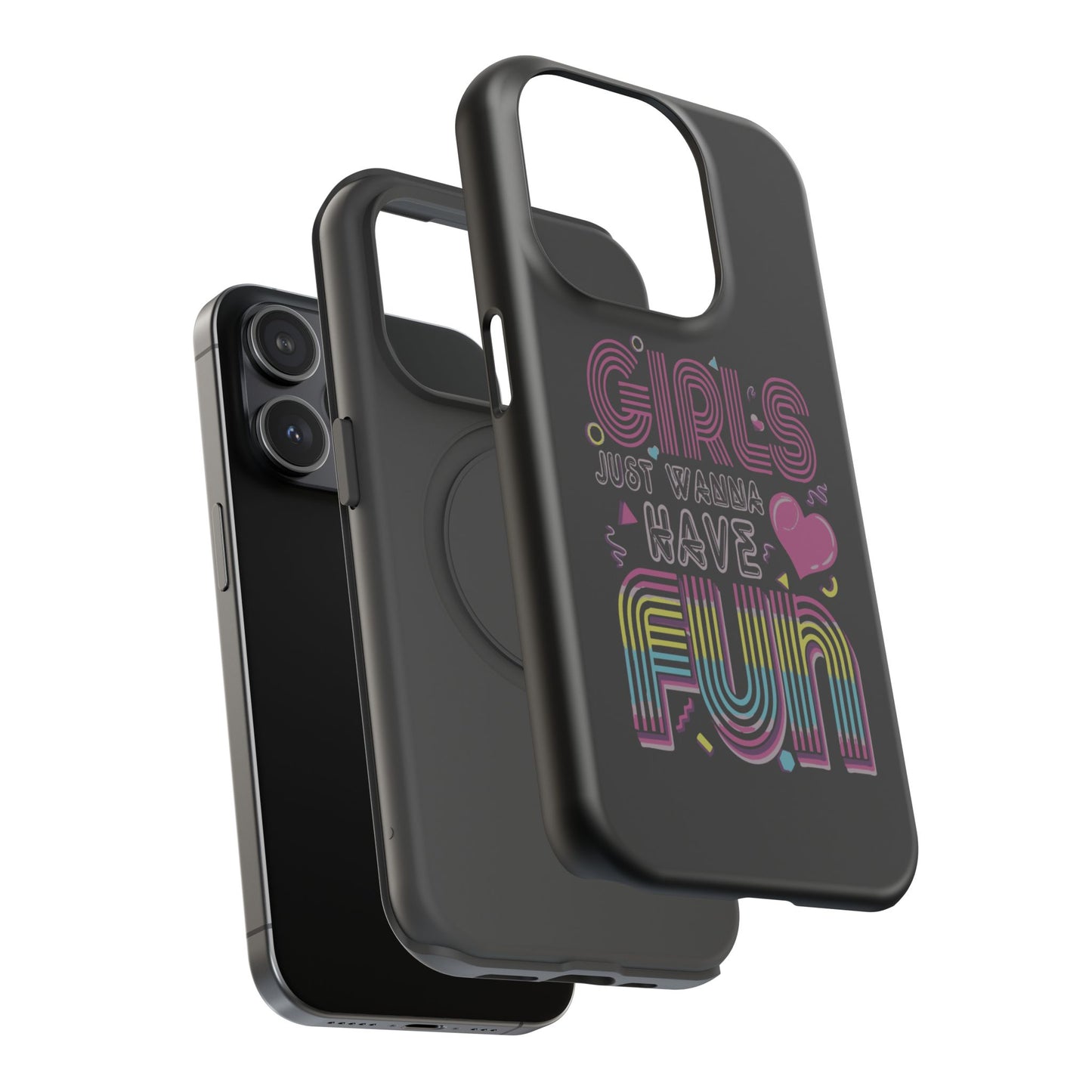 Fun Vibe Phone Case - Girls Just Wanna Have Fun Cell Case, Impact-Resistant Cover, Gift for Teens, Birthday Party Accessory, Trendy Tech