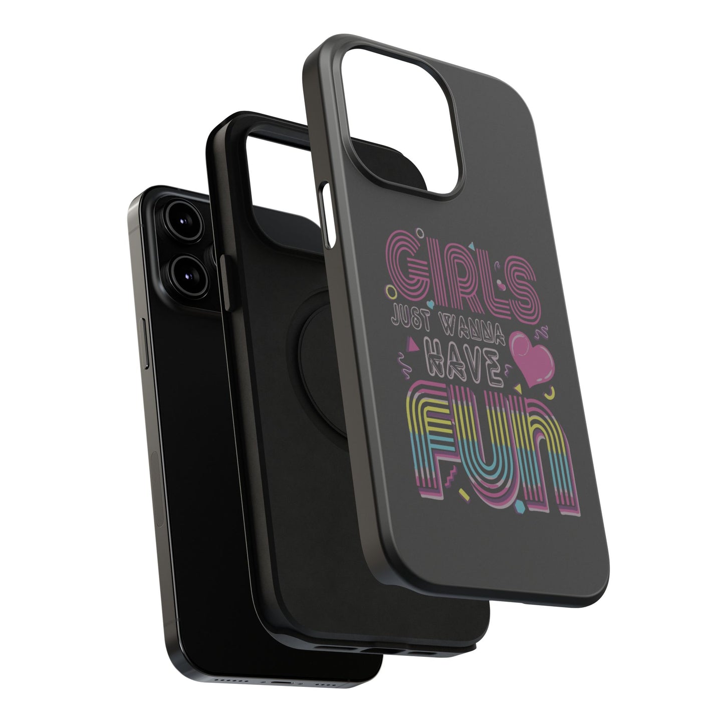 Fun Vibe Phone Case - Girls Just Wanna Have Fun Cell Case, Impact-Resistant Cover, Gift for Teens, Birthday Party Accessory, Trendy Tech