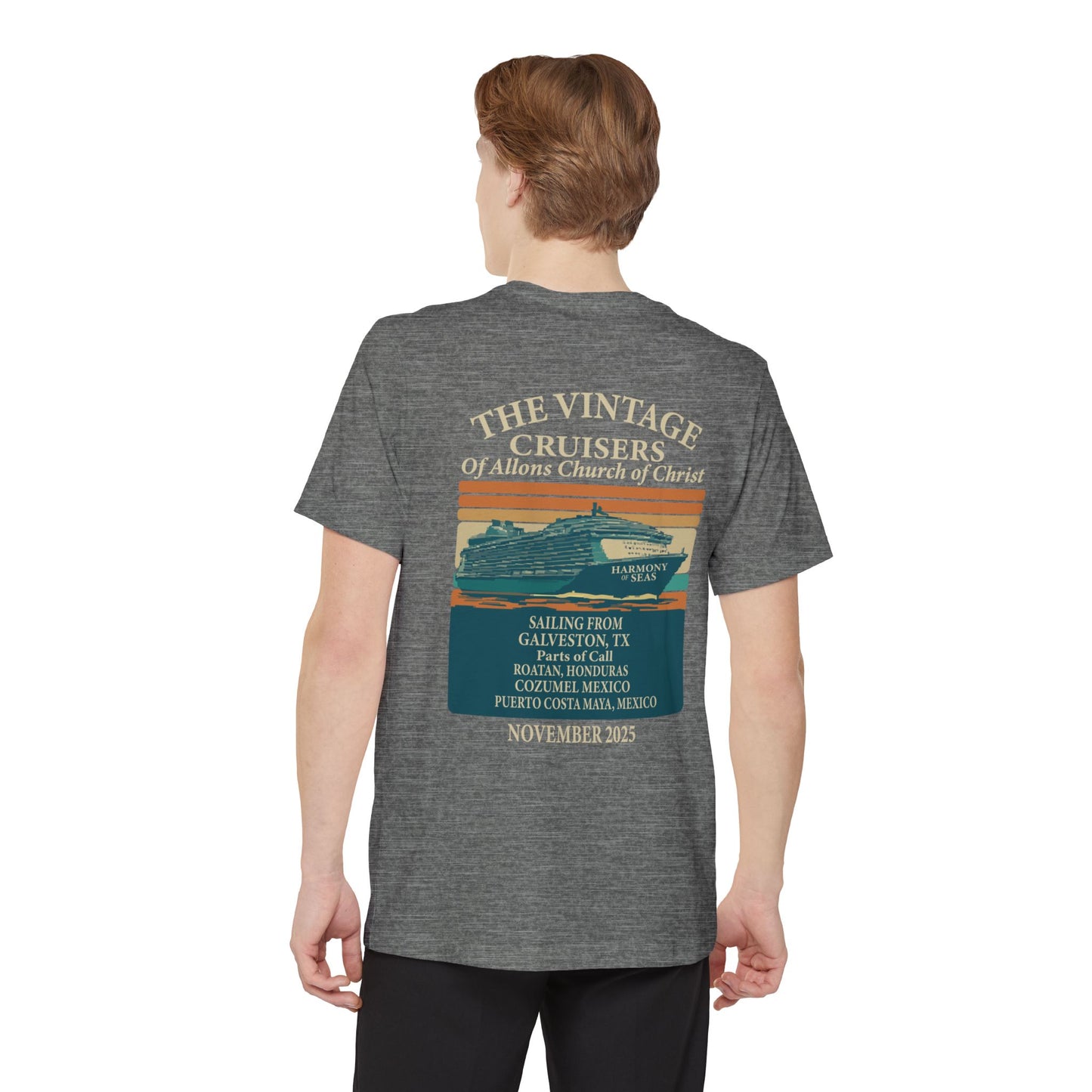 Retro Allons Church of Christ Pocket T-shirt